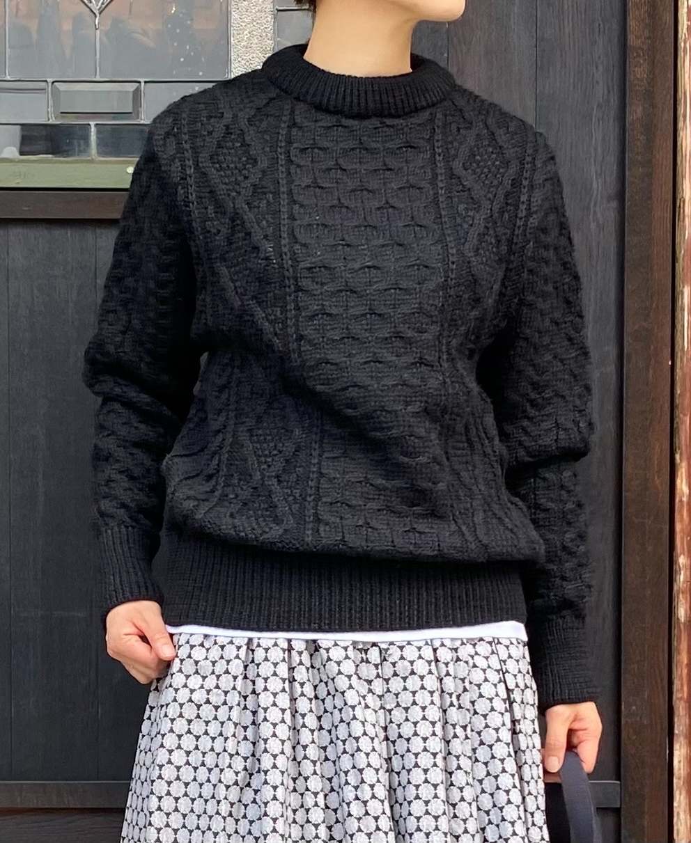 CHT2051 (ニット) WOOL ARAN CREW PULLOVER