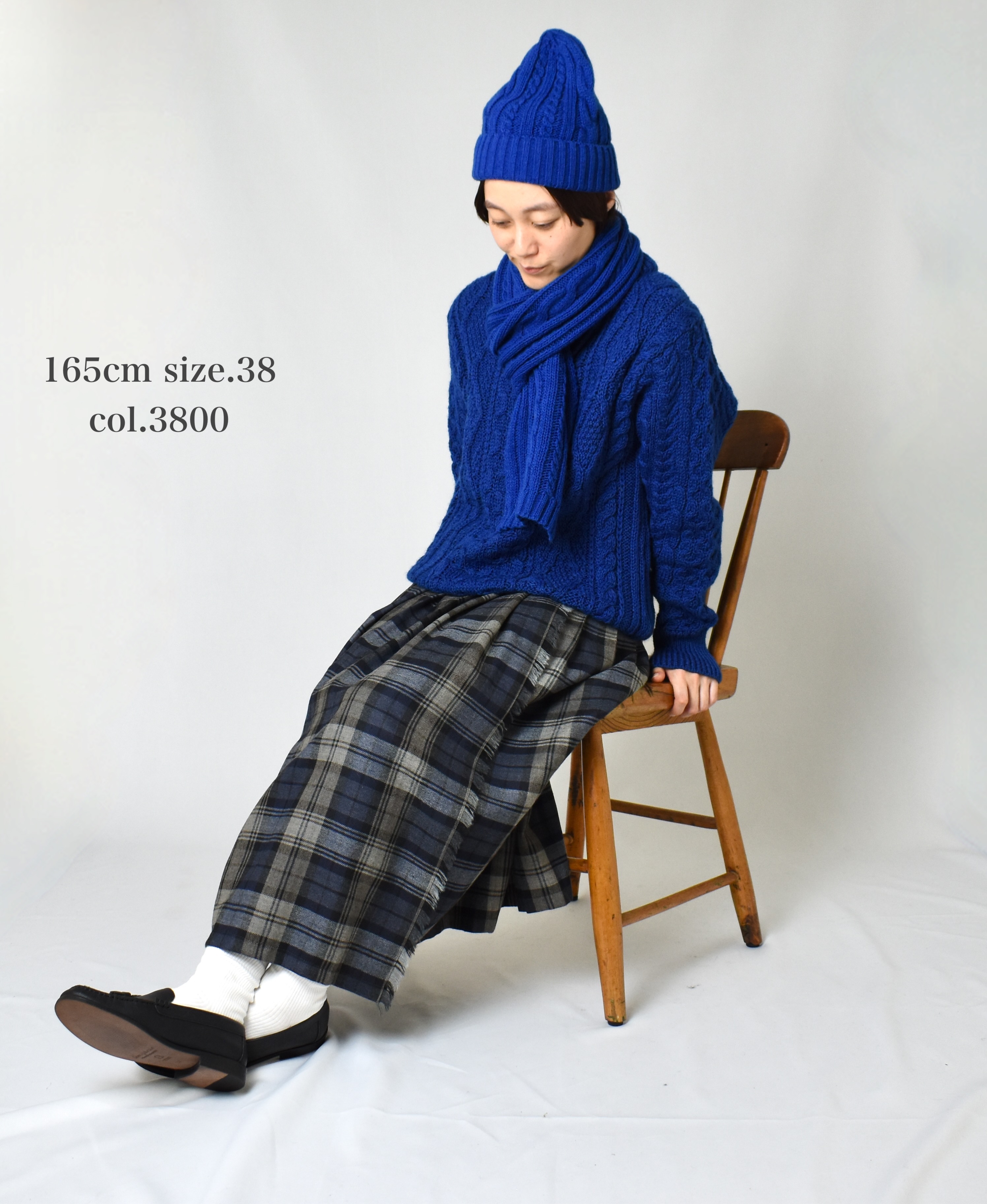 CHT2051 (ニット) WOOL ARAN CREW PULLOVER