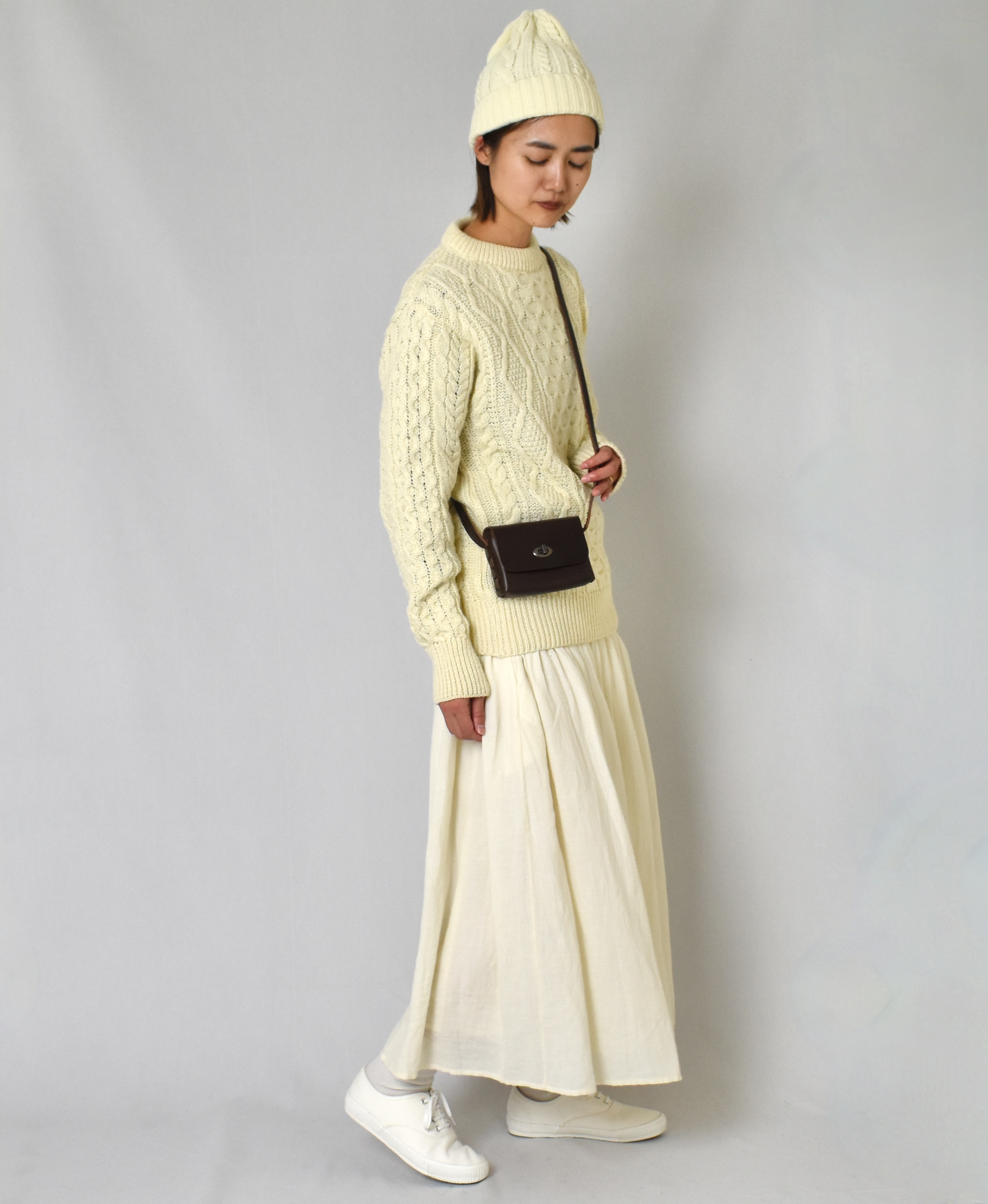 CHT2051 (ニット) WOOL ARAN CREW PULLOVER