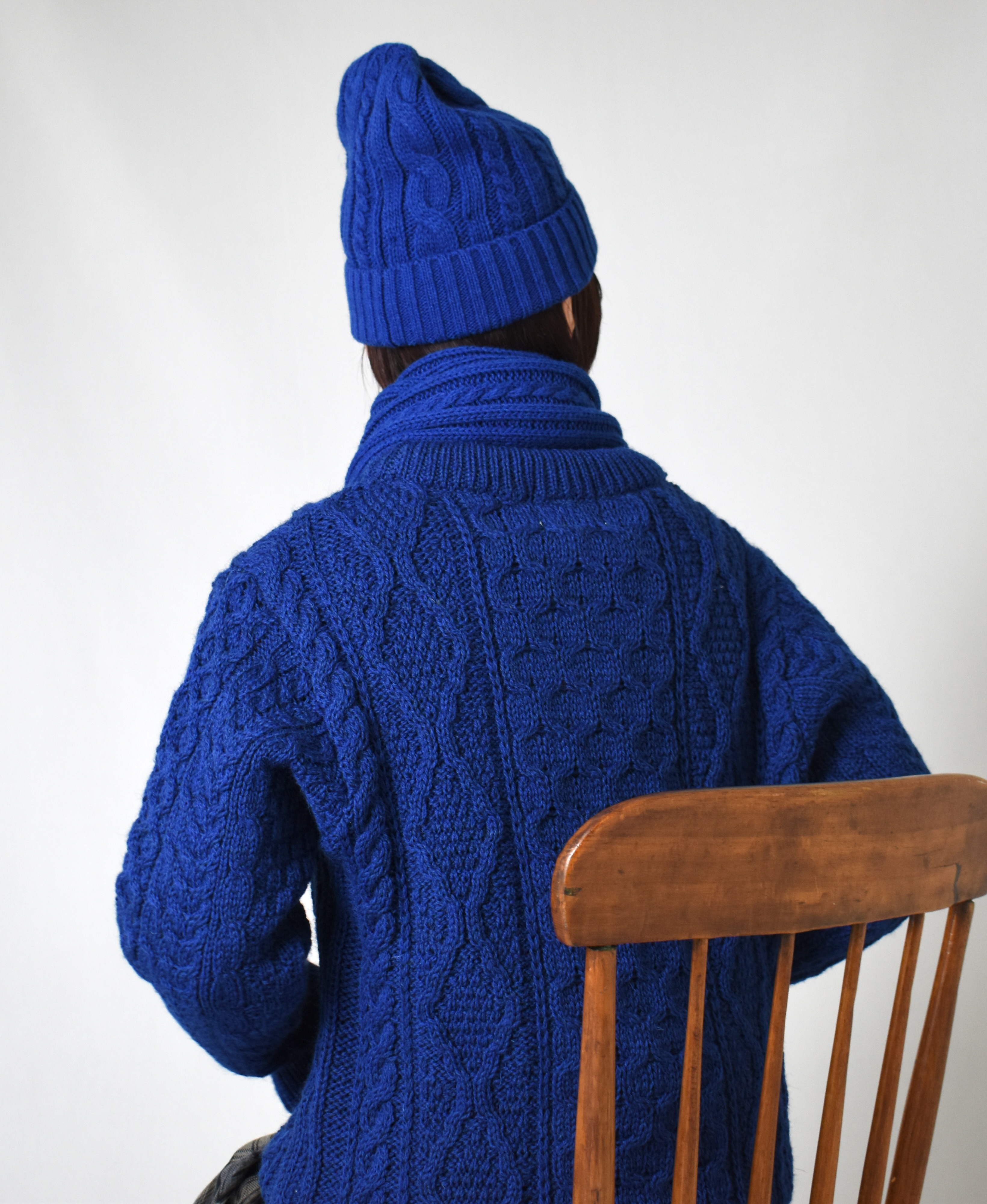 BNHT2251 (スカーフ) WOOL CABLE SCARF