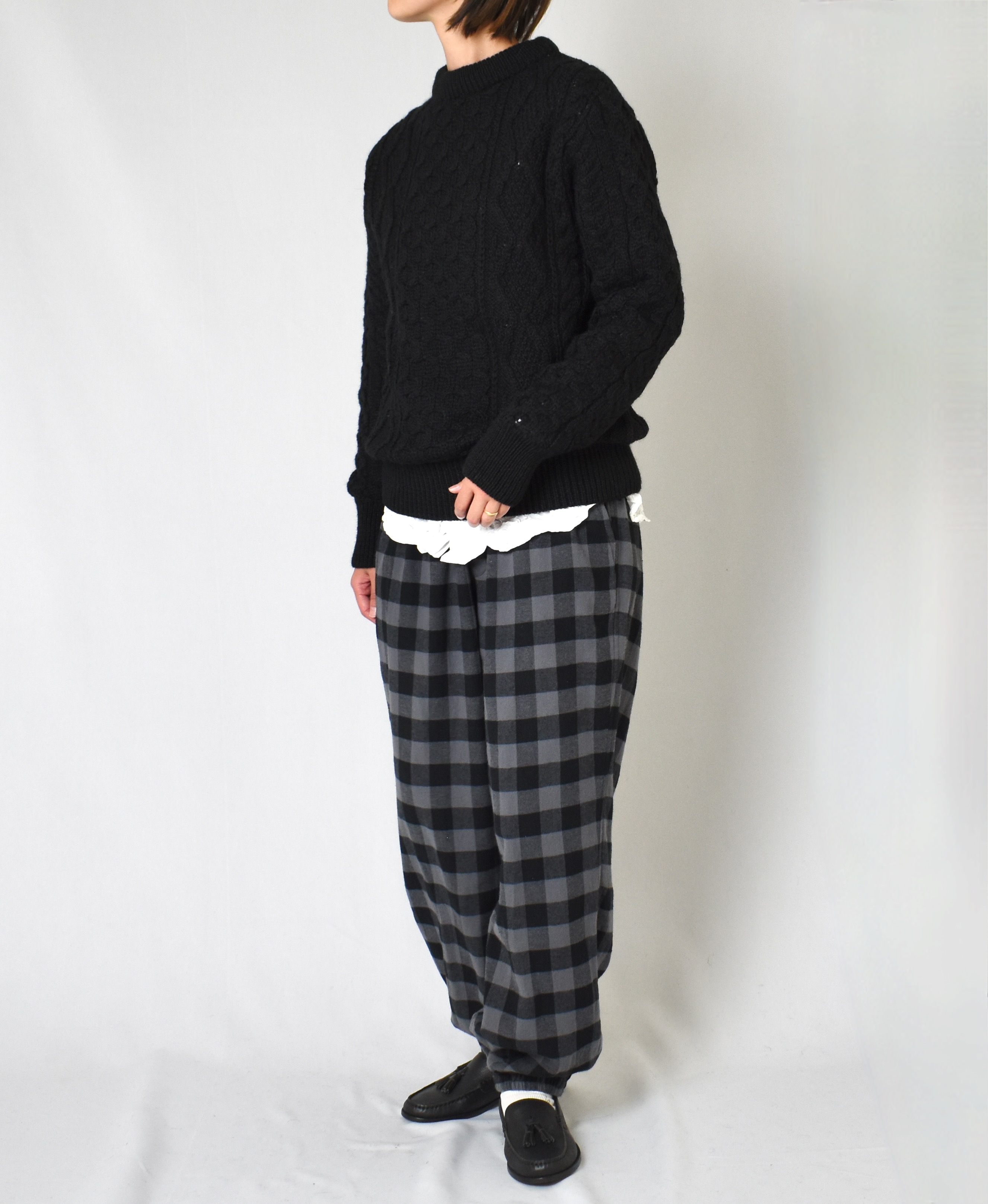 CHT2051 (ニット) WOOL ARAN CREW PULLOVER