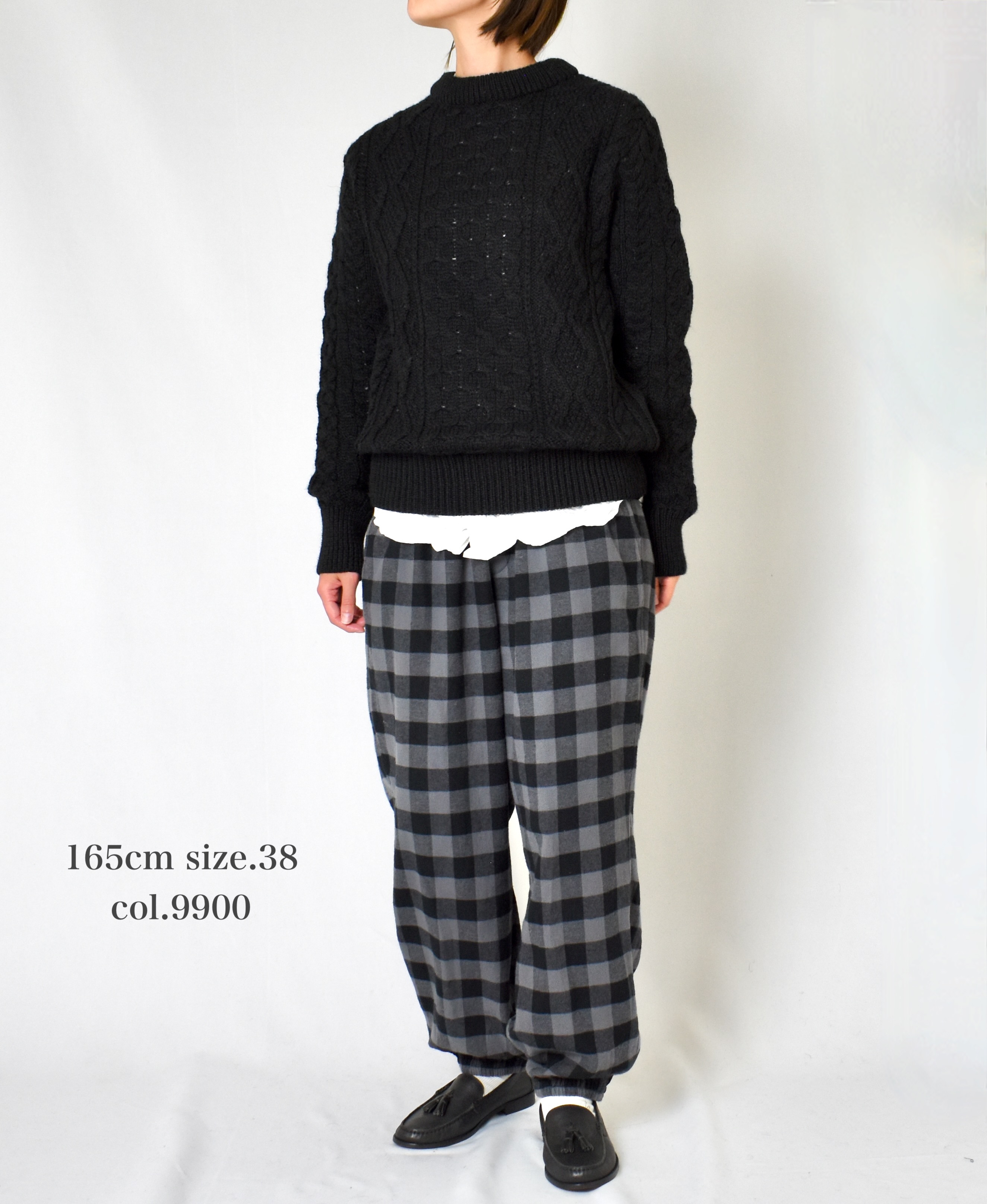 CHT2051 (ニット) WOOL ARAN CREW PULLOVER