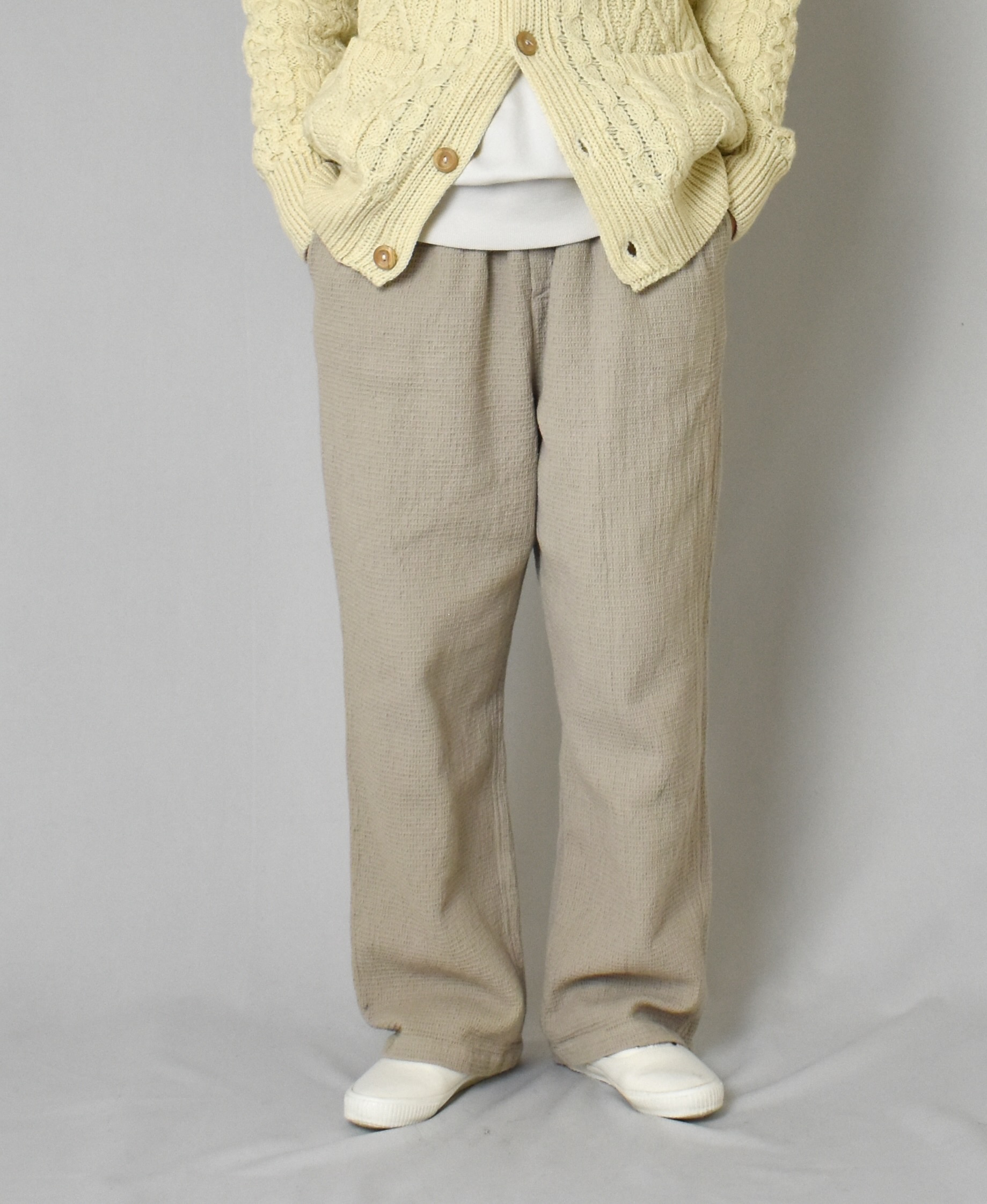INHT2204WPD (パンツ) WAFFLE PLAIN OVERDYE EASY PANTS