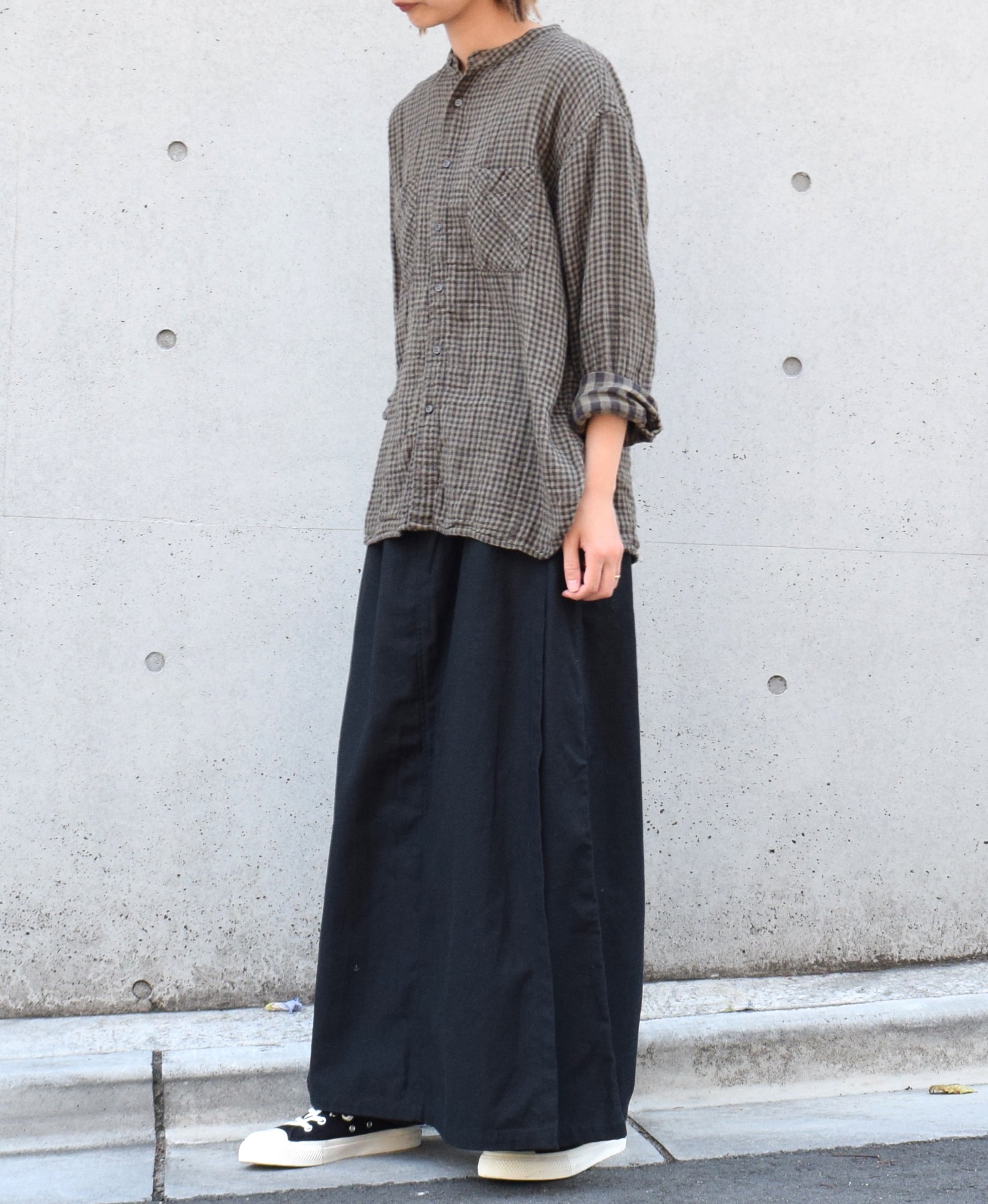 GNAM2354 (キュロット) BACK SATIN WRAP CULOTTES