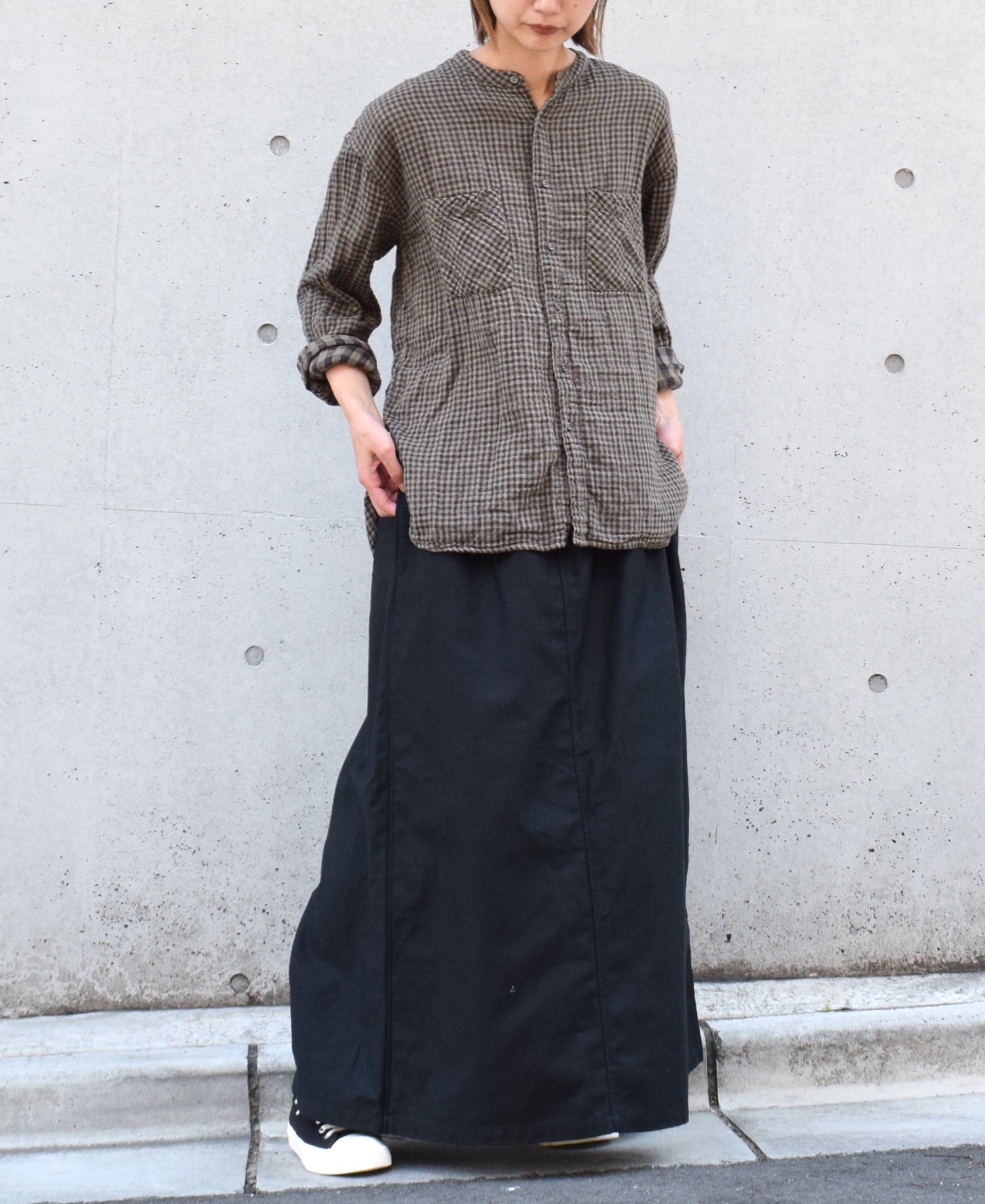 GNAM2354 (キュロット) BACK SATIN WRAP CULOTTES