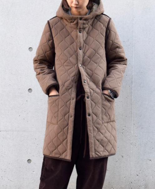 NAM1753 (コート) POLYxFLEECE HEAT QUILT REVERSIBLE HOODED COAT