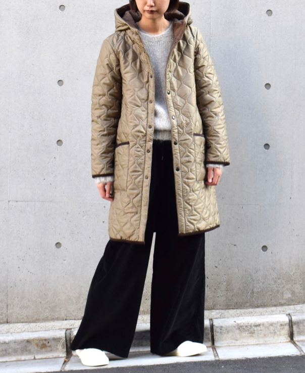 NAM1753 (コート) POLYxFLEECE HEAT QUILT REVERSIBLE HOODED COAT