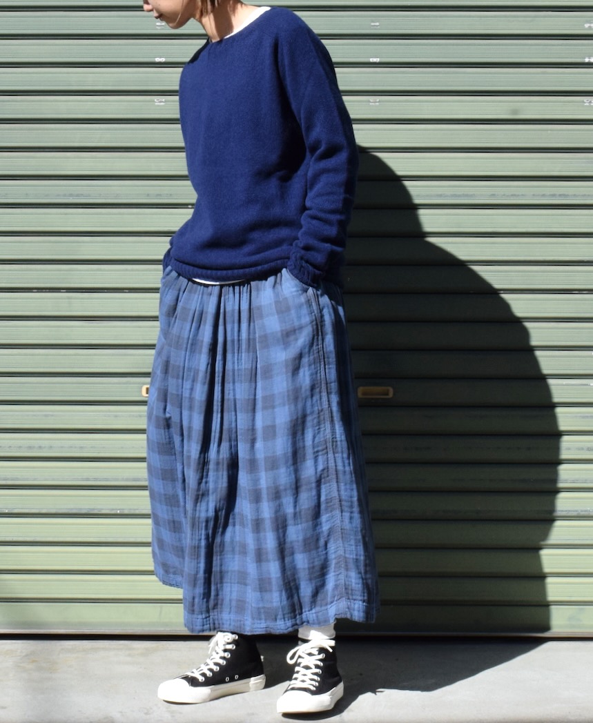 JNAMP1451 (ニット) GEELONG LAMBSWOOL CREW NECK SADDLE SHOULDER P/O
