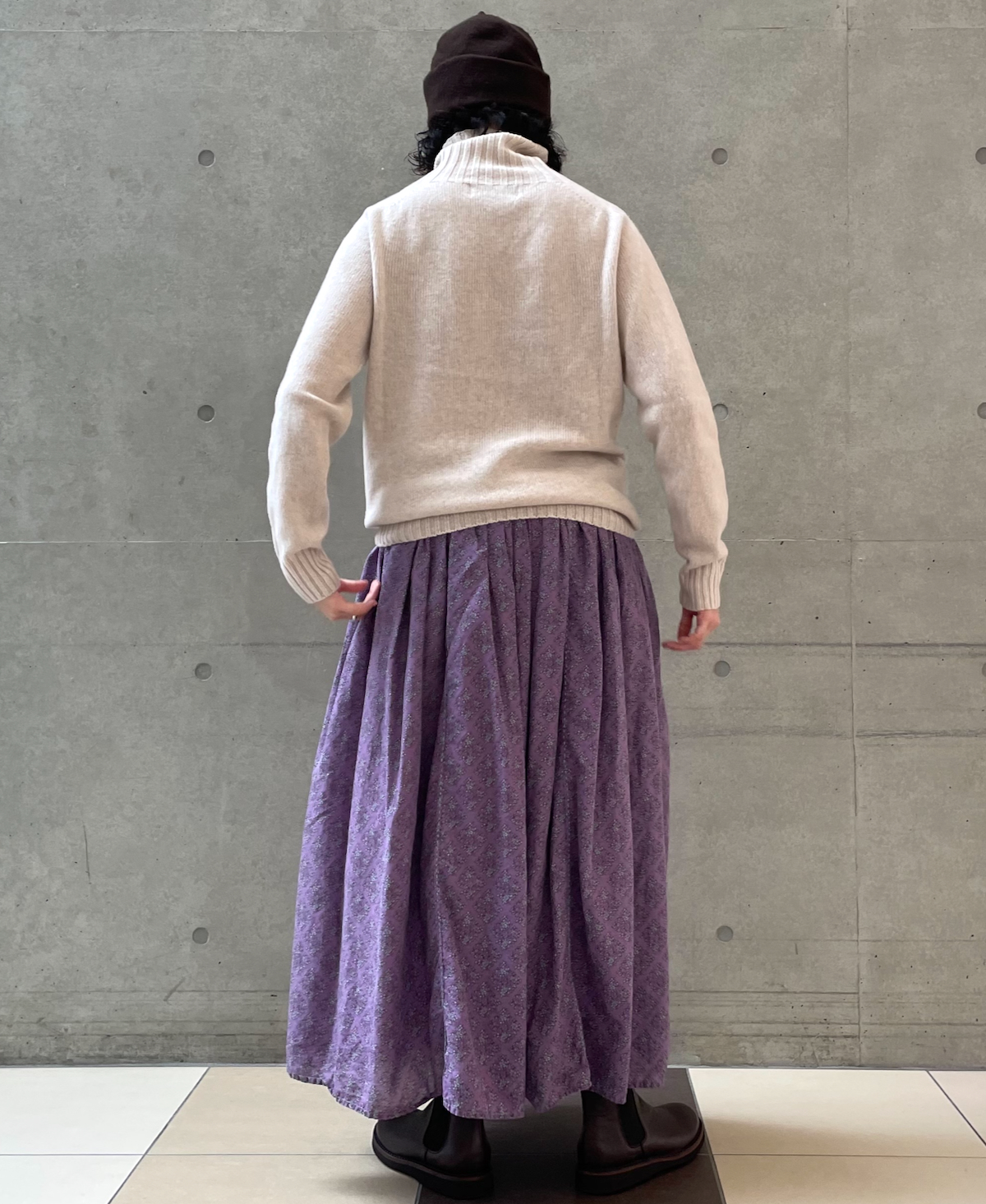 JNAMP1651 (ニット) GEELONG LAMBSWOOL POLO NECK SADDLE SHOULDER P/O