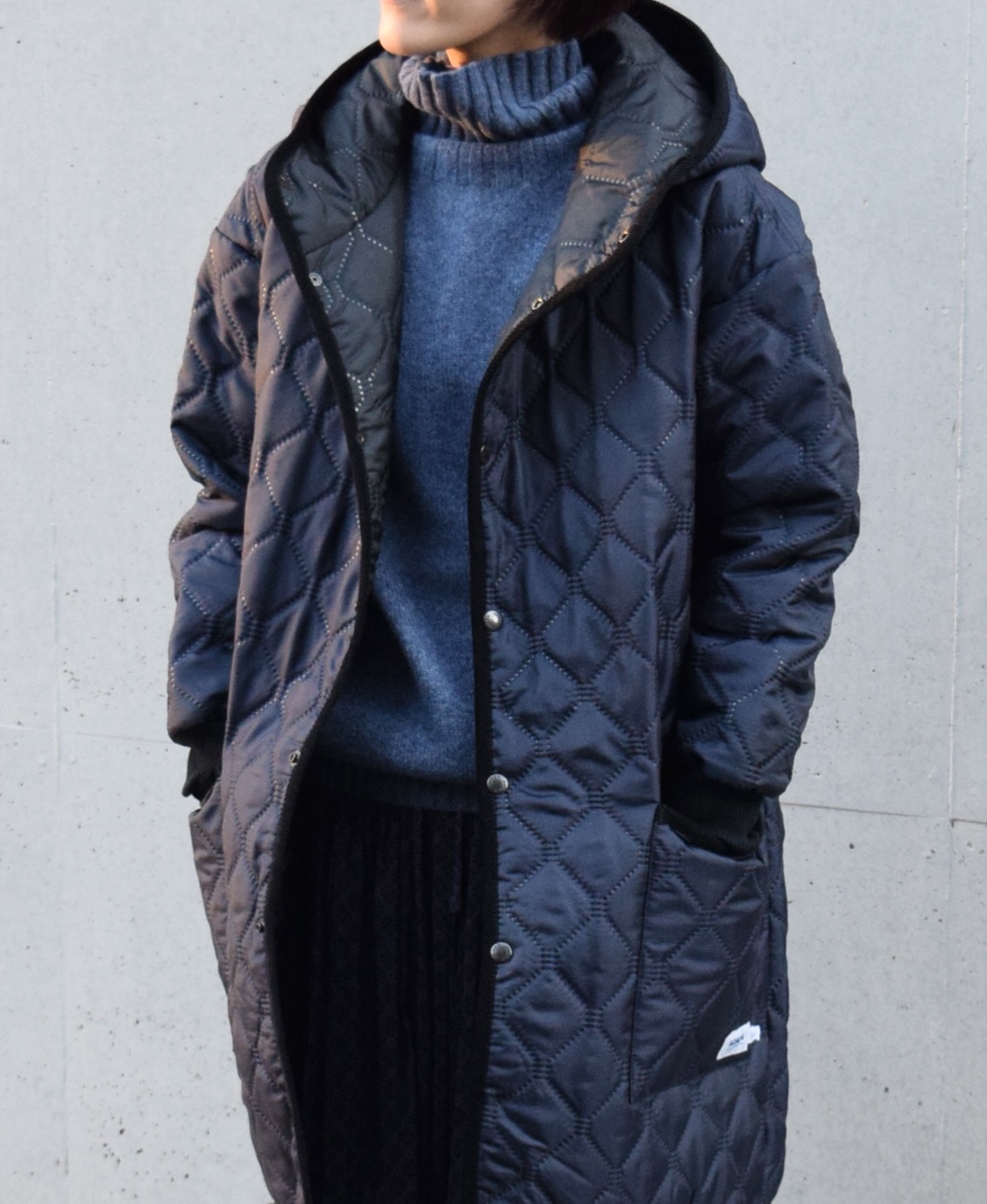 JNAMP1651 (ニット) GEELONG LAMBSWOOL POLO NECK SADDLE SHOULDER P/O