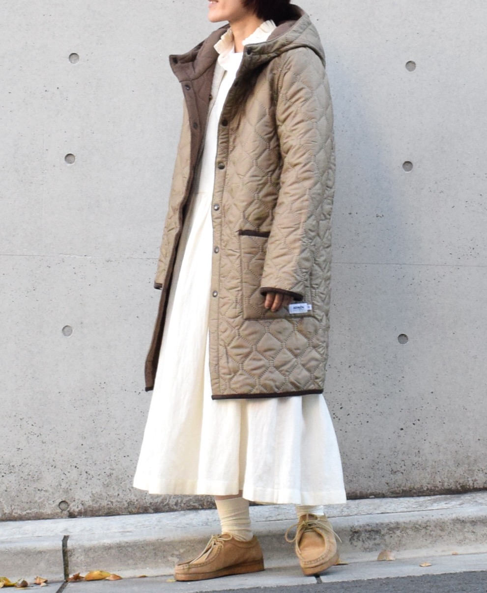 NAM1753 (コート) POLYxFLEECE HEAT QUILT REVERSIBLE HOODED COAT