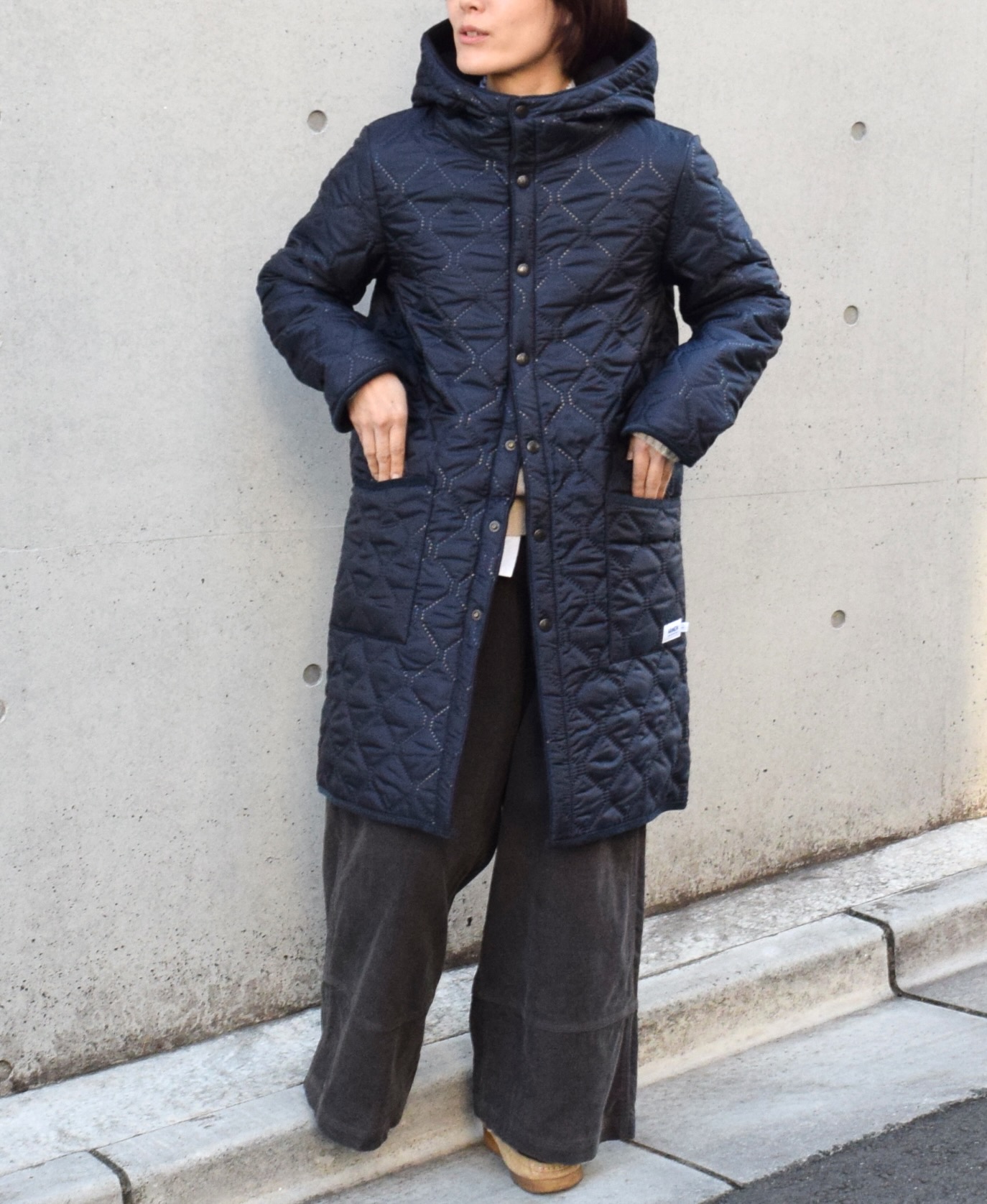 NAM1753 (コート) POLYxFLEECE HEAT QUILT REVERSIBLE HOODED COAT