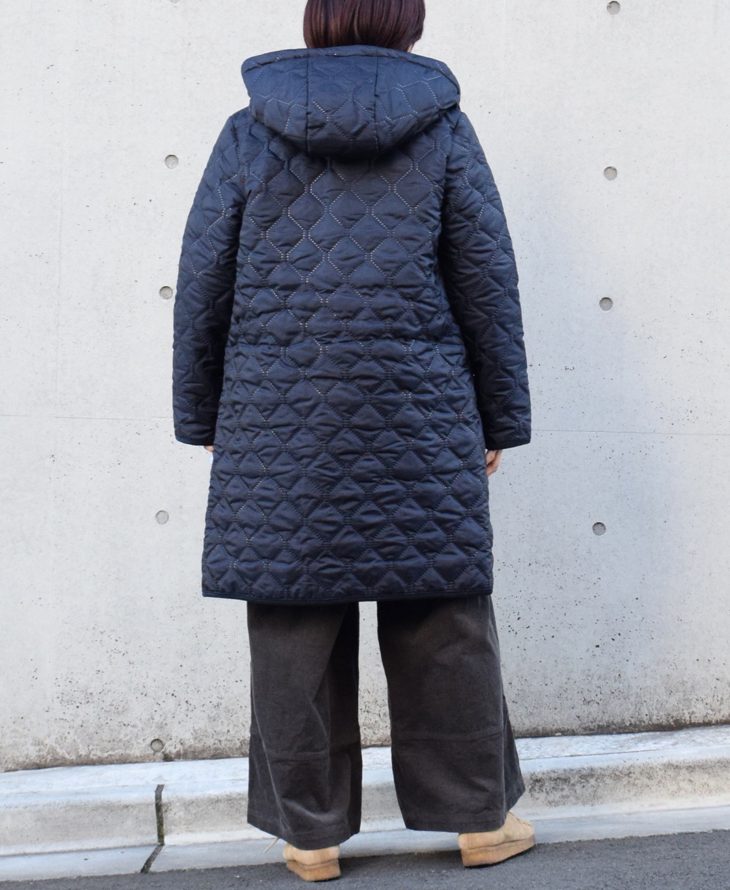 NAM1753 (コート) POLYxFLEECE HEAT QUILT REVERSIBLE HOODED COAT