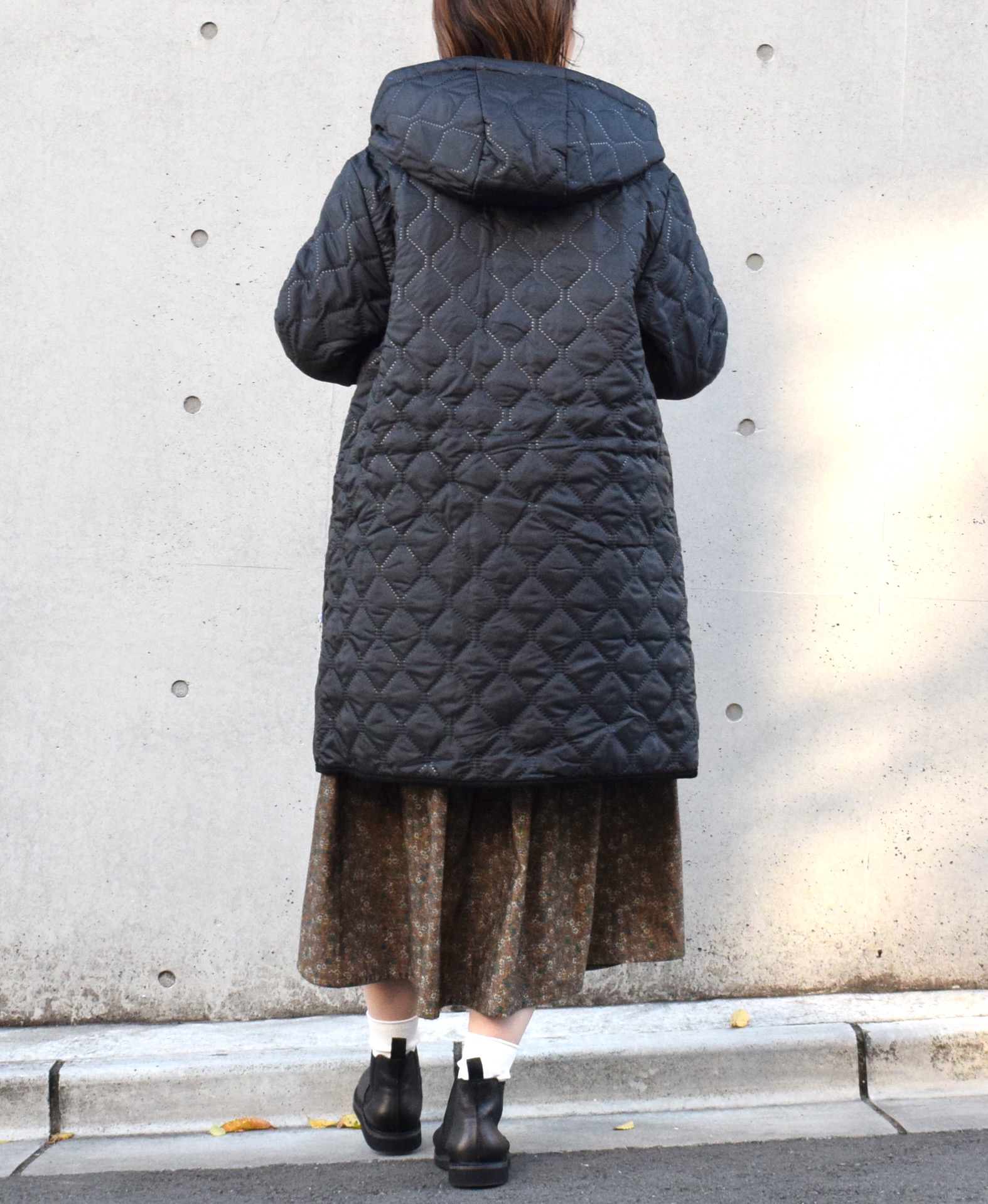 NAM1753 (コート) POLYxFLEECE HEAT QUILT REVERSIBLE HOODED COAT