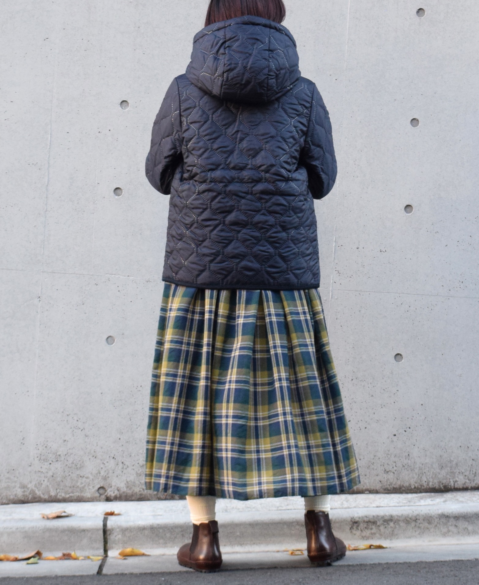 NAM1752 (ジャケット) POLYxFLEECE HEAT QUILT REVERSIBLE HIGH COLLAR HOODED JACKET