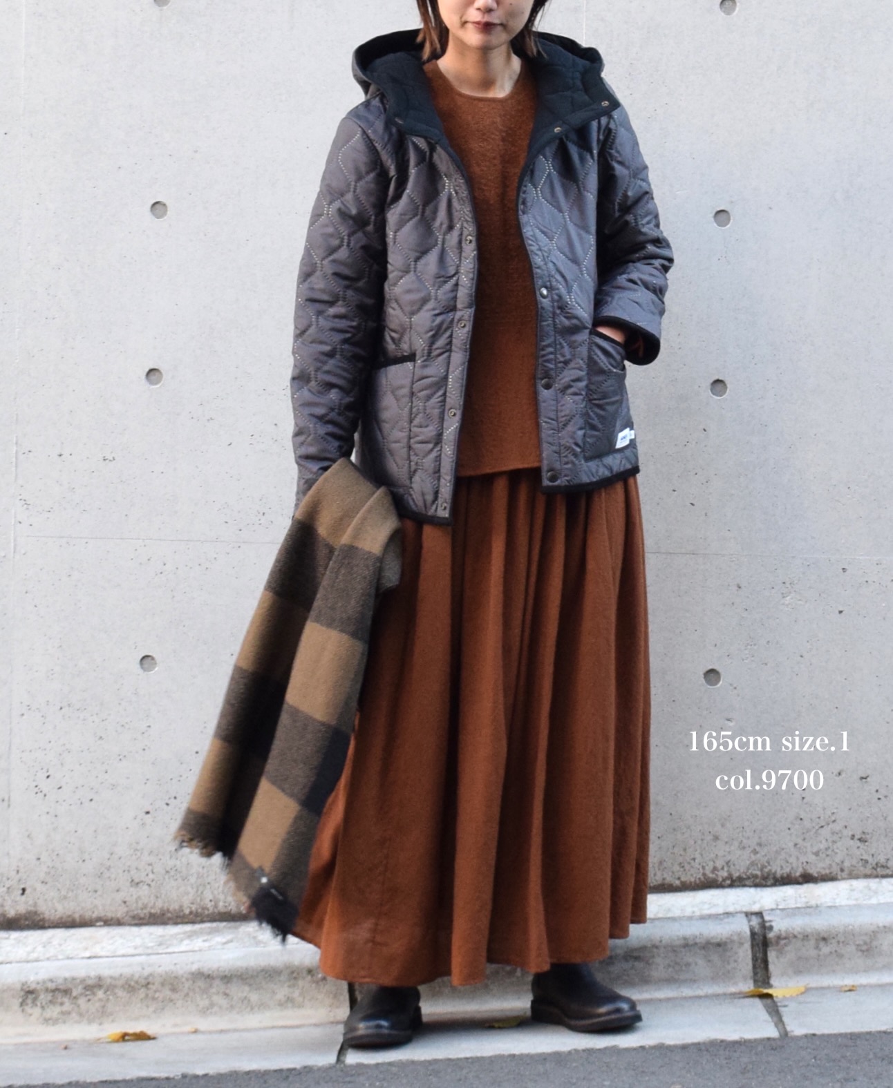 NAM1752 (ジャケット) POLYxFLEECE HEAT QUILT REVERSIBLE HIGH COLLAR HOODED JACKET