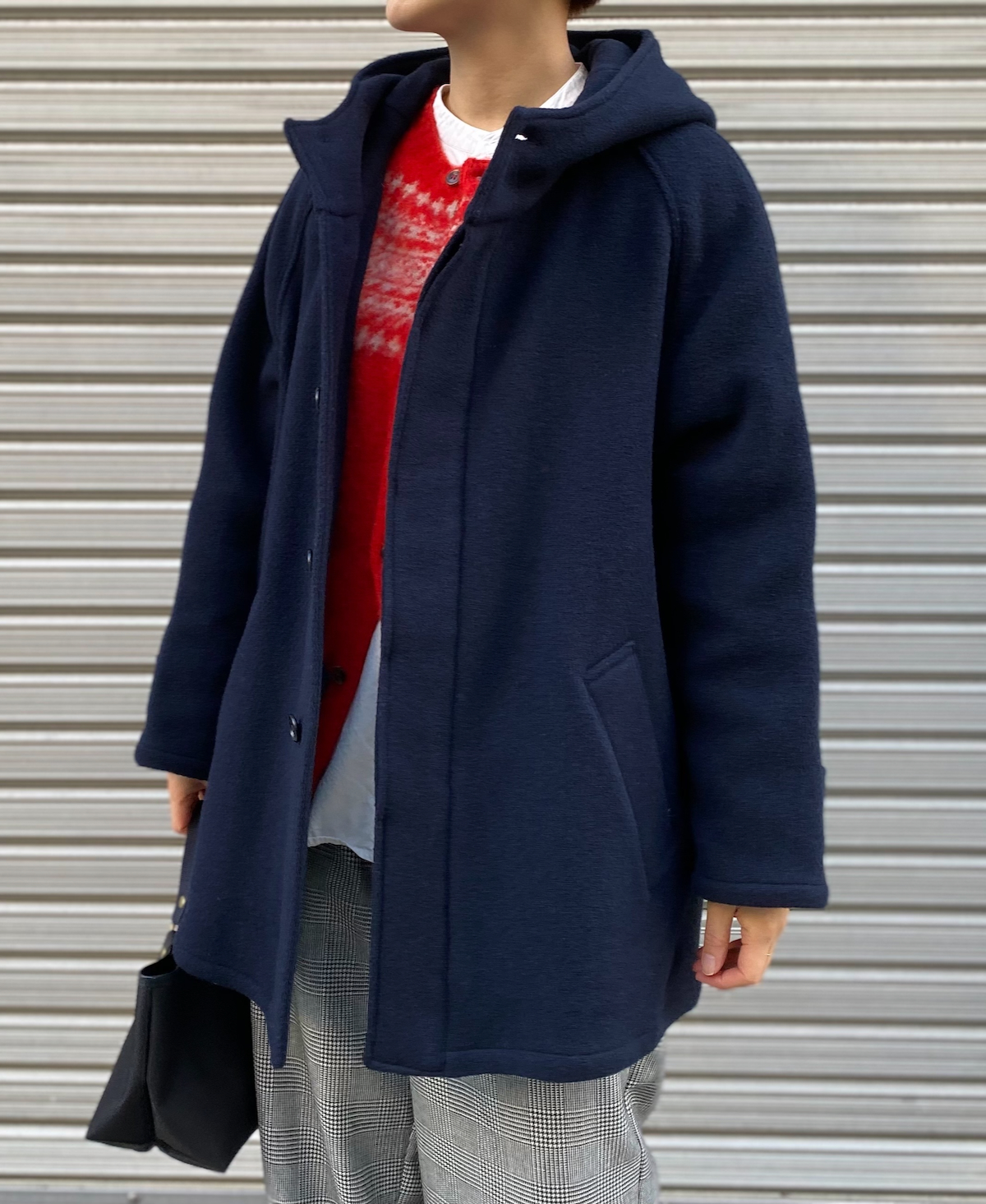 NHT2361WPR (コート) HEAVY WEIGHT WOOL TWILL HOODED SHORT COAT