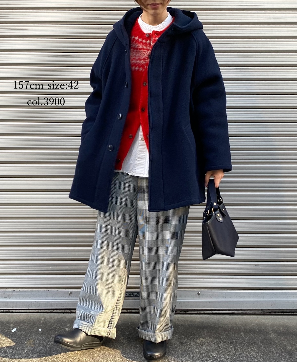 NHT2361WPR (コート) HEAVY WEIGHT WOOL TWILL HOODED SHORT COAT