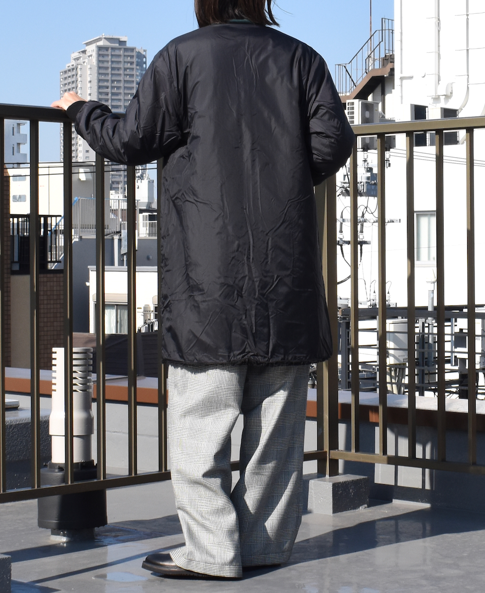 ADNAM2364 (コート) FLEECE ZIP-UP REVERSIBLE NO COLLAR COAT