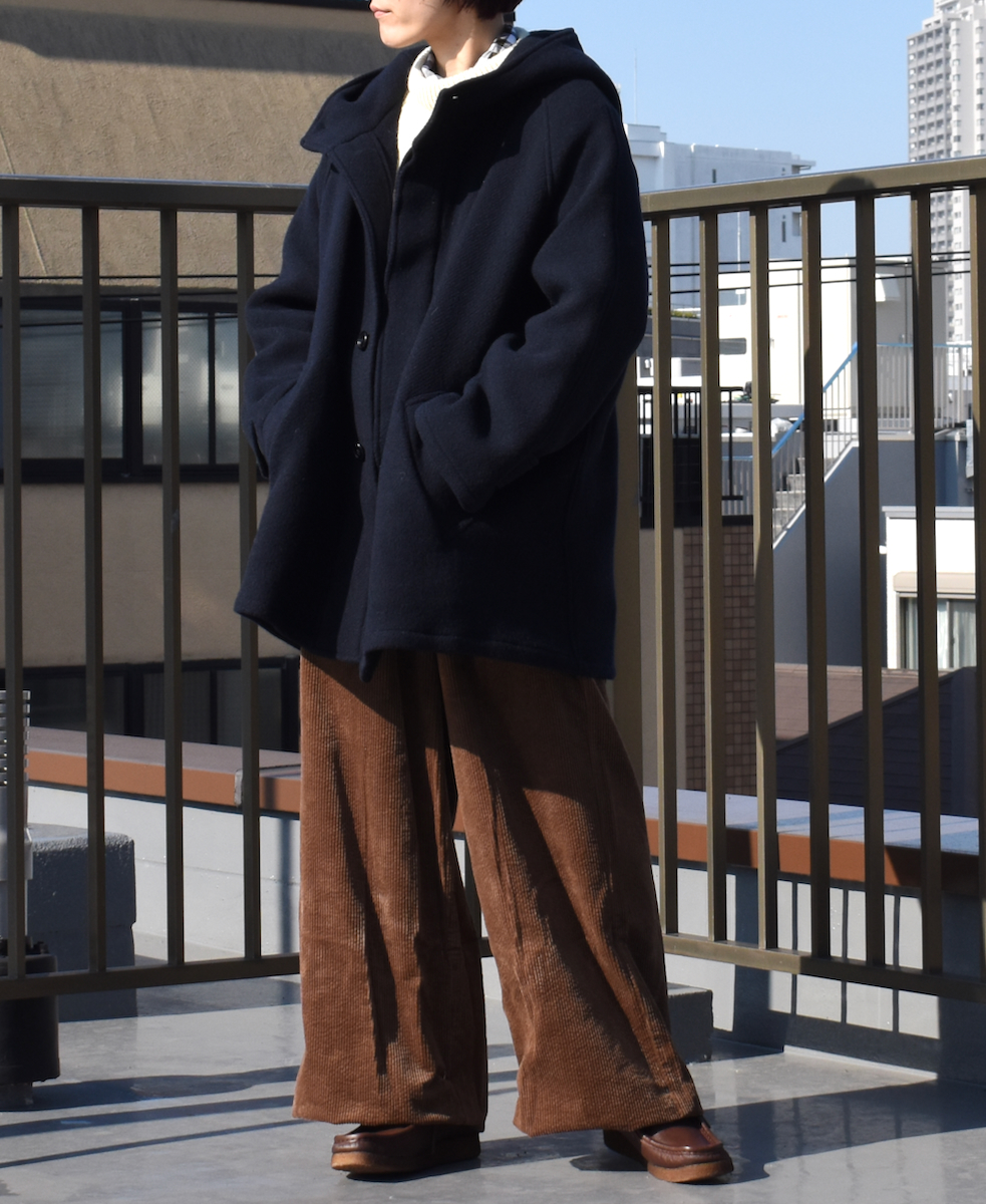 NHT2361WPR (コート) HEAVY WEIGHT WOOL TWILL HOODED SHORT COAT