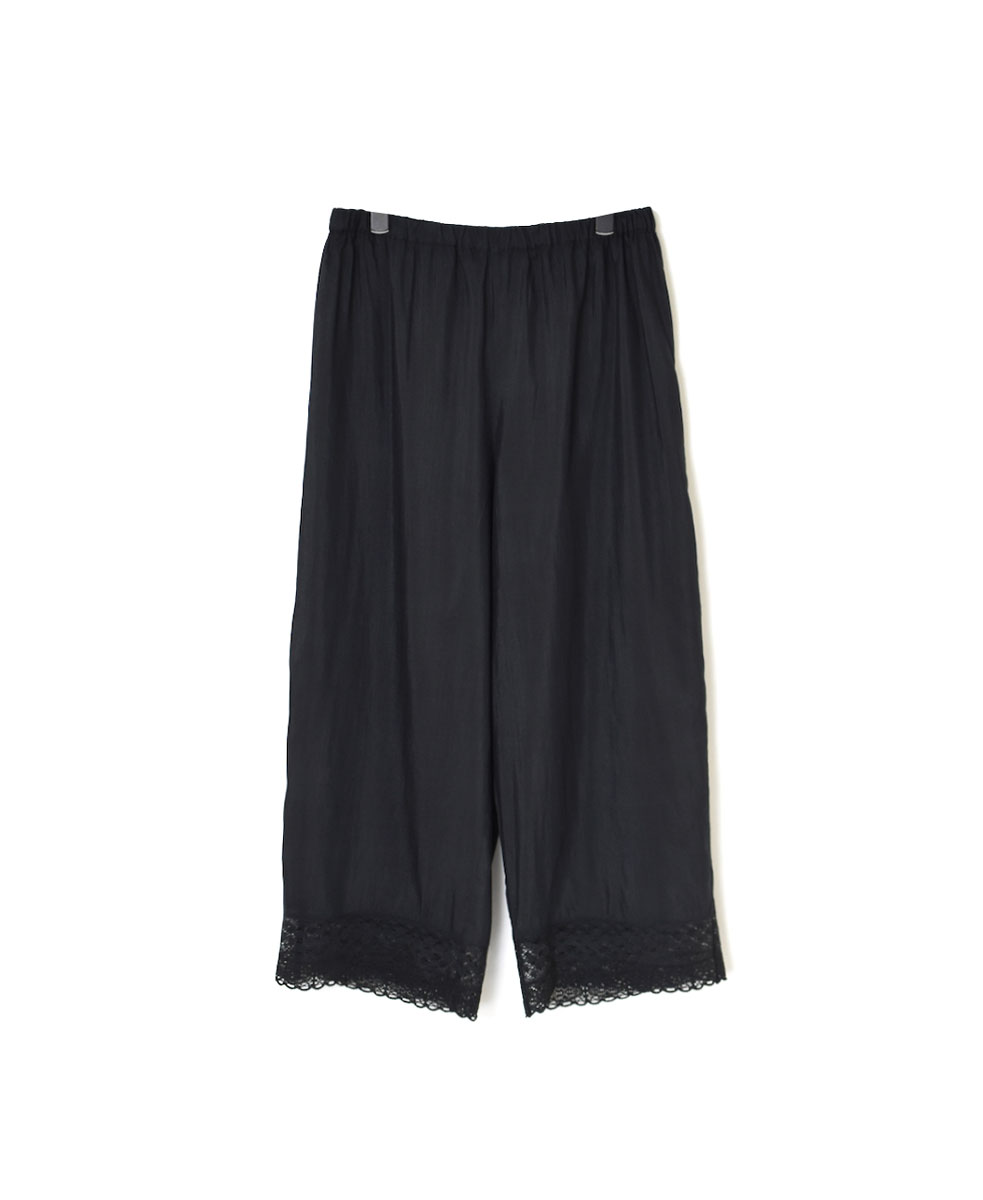 INMDS24045 (パンツ) HANDWOVEN COTTON SILK WITH LACE EASY PANTS