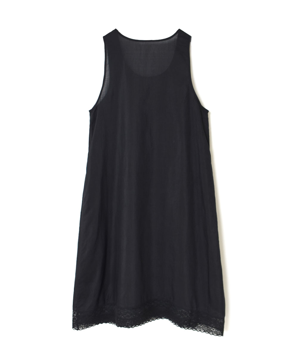 INMDS24044 (タンクトップ) HANDWOVEN COTTON SILK WITH LACE U-NECK TANK TOP DRESS
