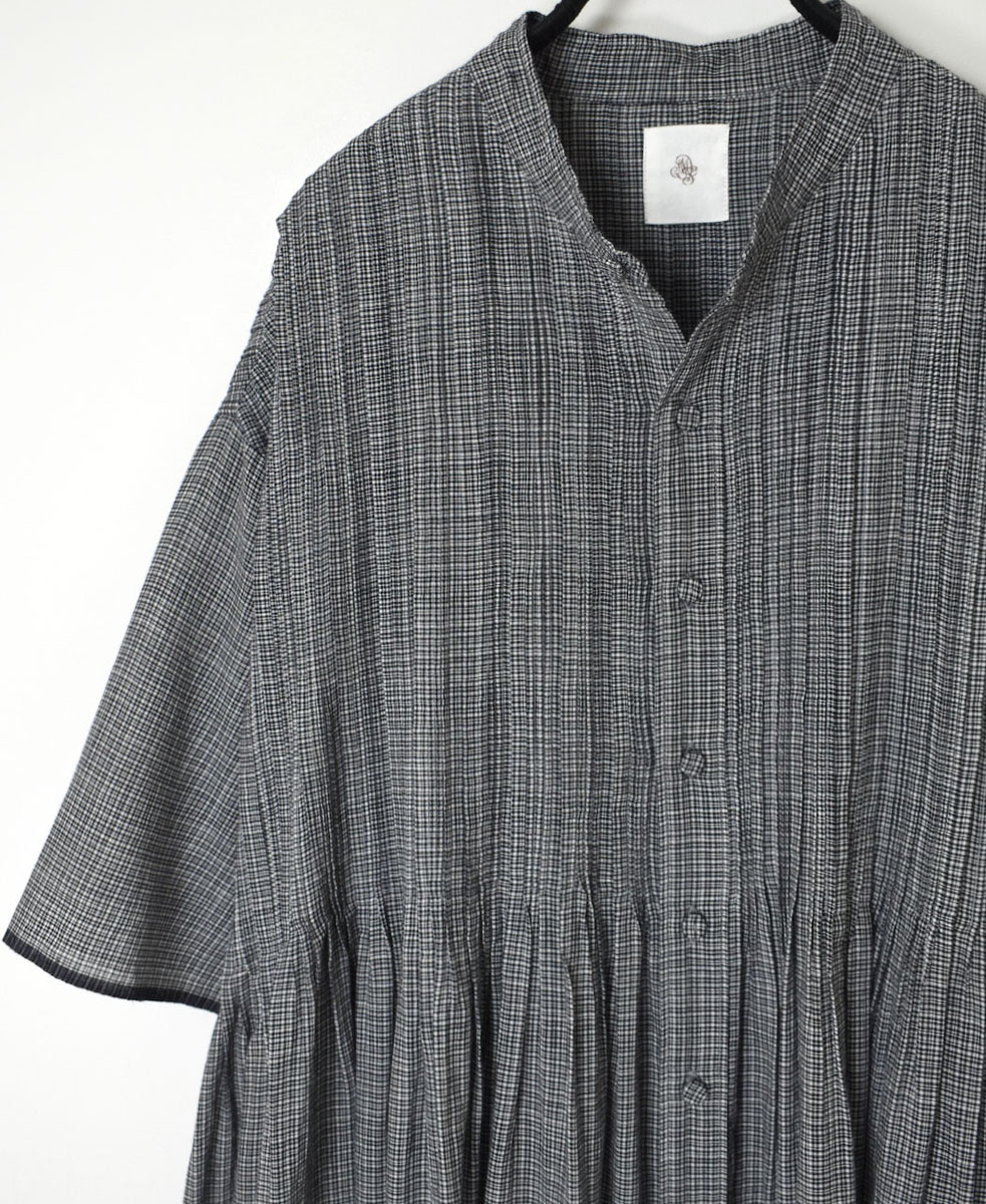 ○INMDS24063 (ワンピース) HANDWOVEN MINI RANDOM CHECK BANDED  