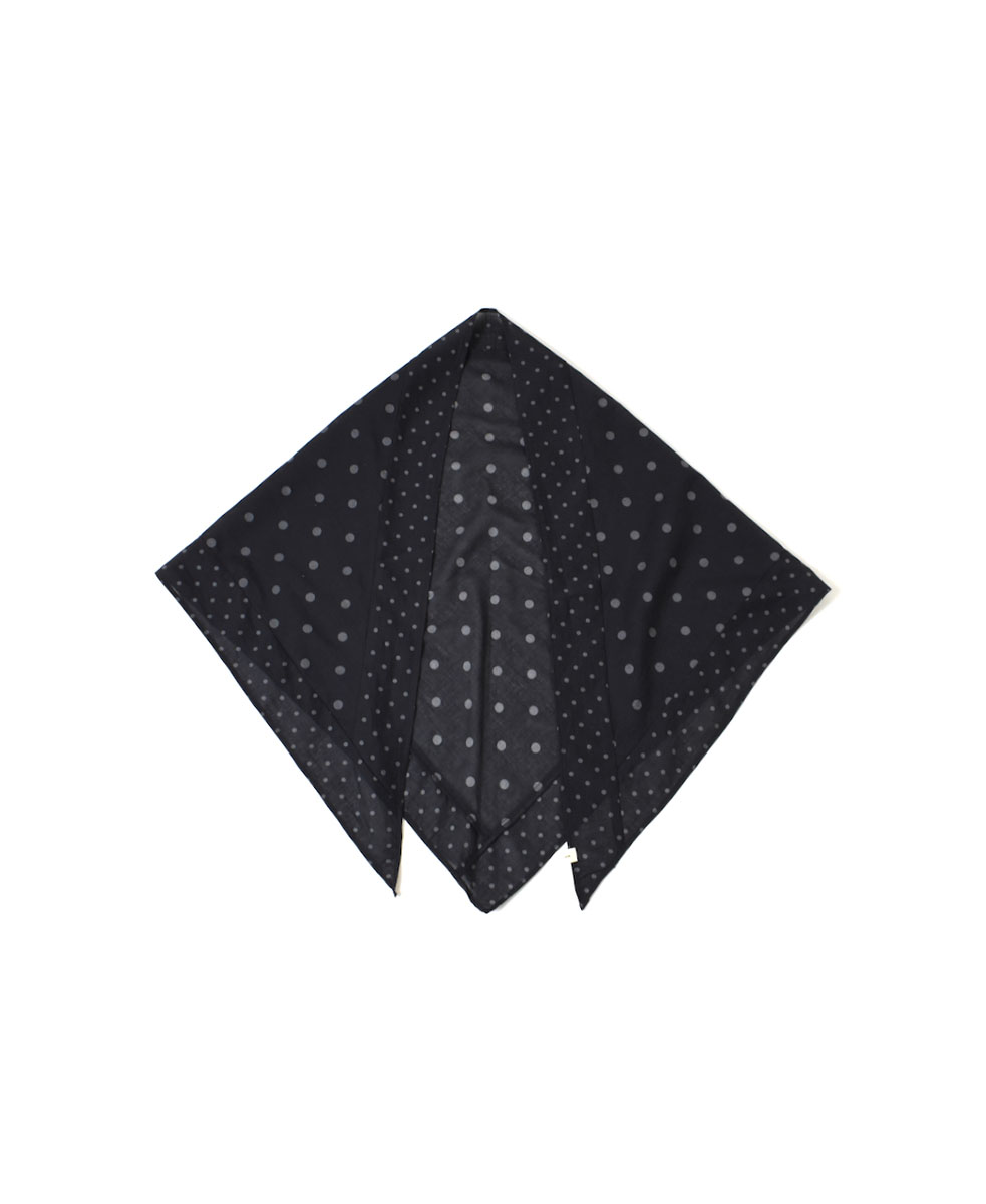 NSL22017 (スカーフ) COTTON VOILE DOT PRINT TRIANGLE SCARF