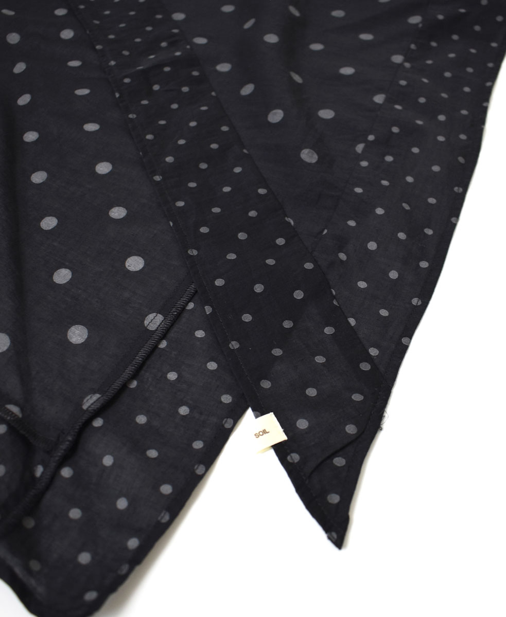 NSL22017 (スカーフ) COTTON VOILE DOT PRINT TRIANGLE SCARF