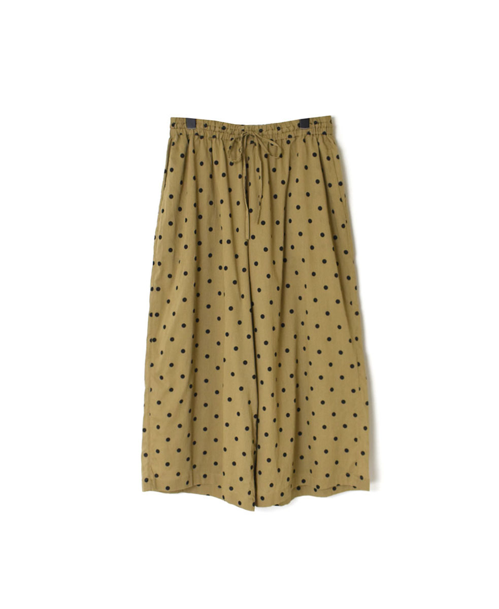 NSL22016 (パンツ) COTTON VOILE DOT PRINT WIDE EASY PANTS