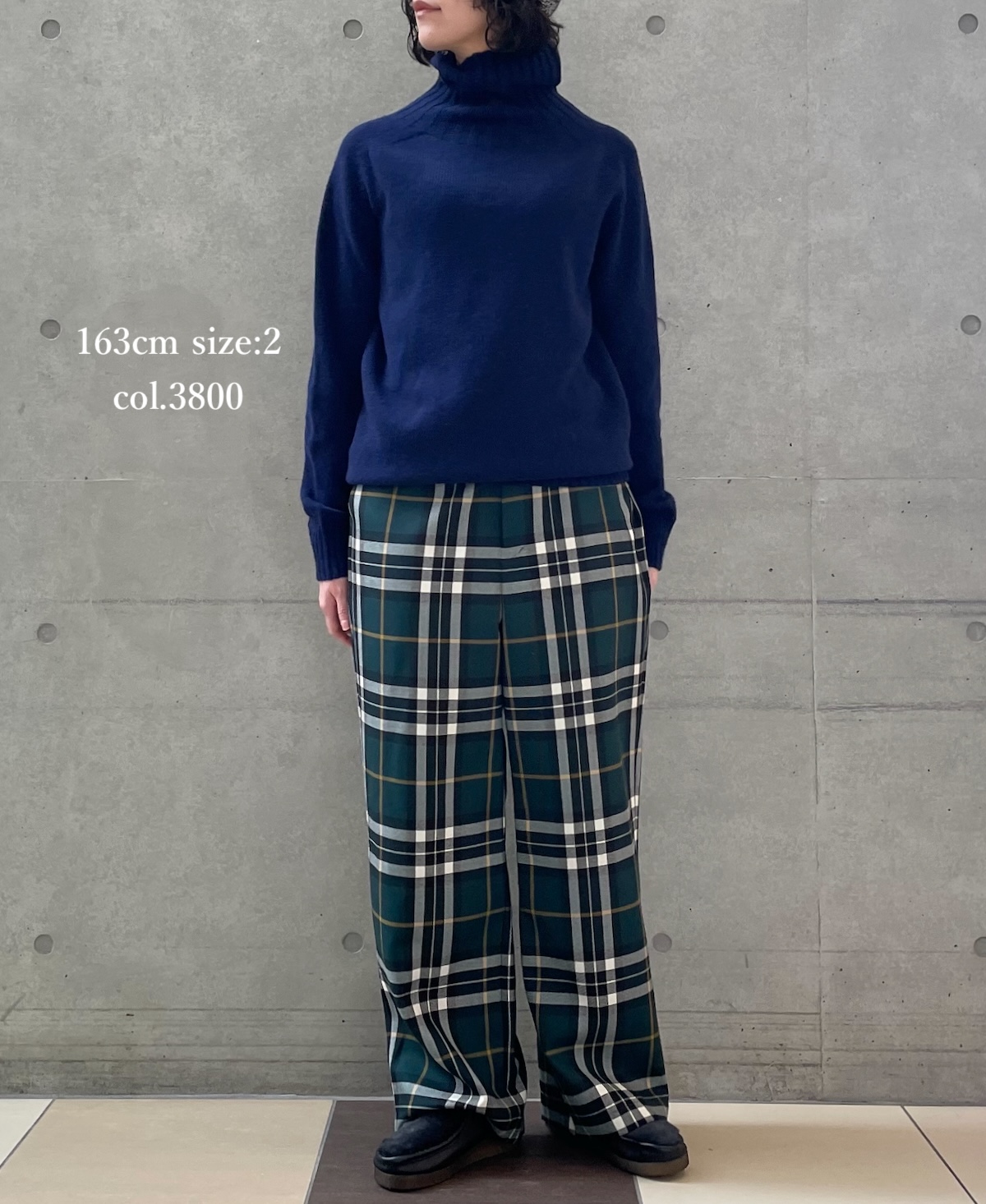 JNAMP1651 (ニット) GEELONG LAMBSWOOL POLO NECK SADDLE SHOULDER P/O