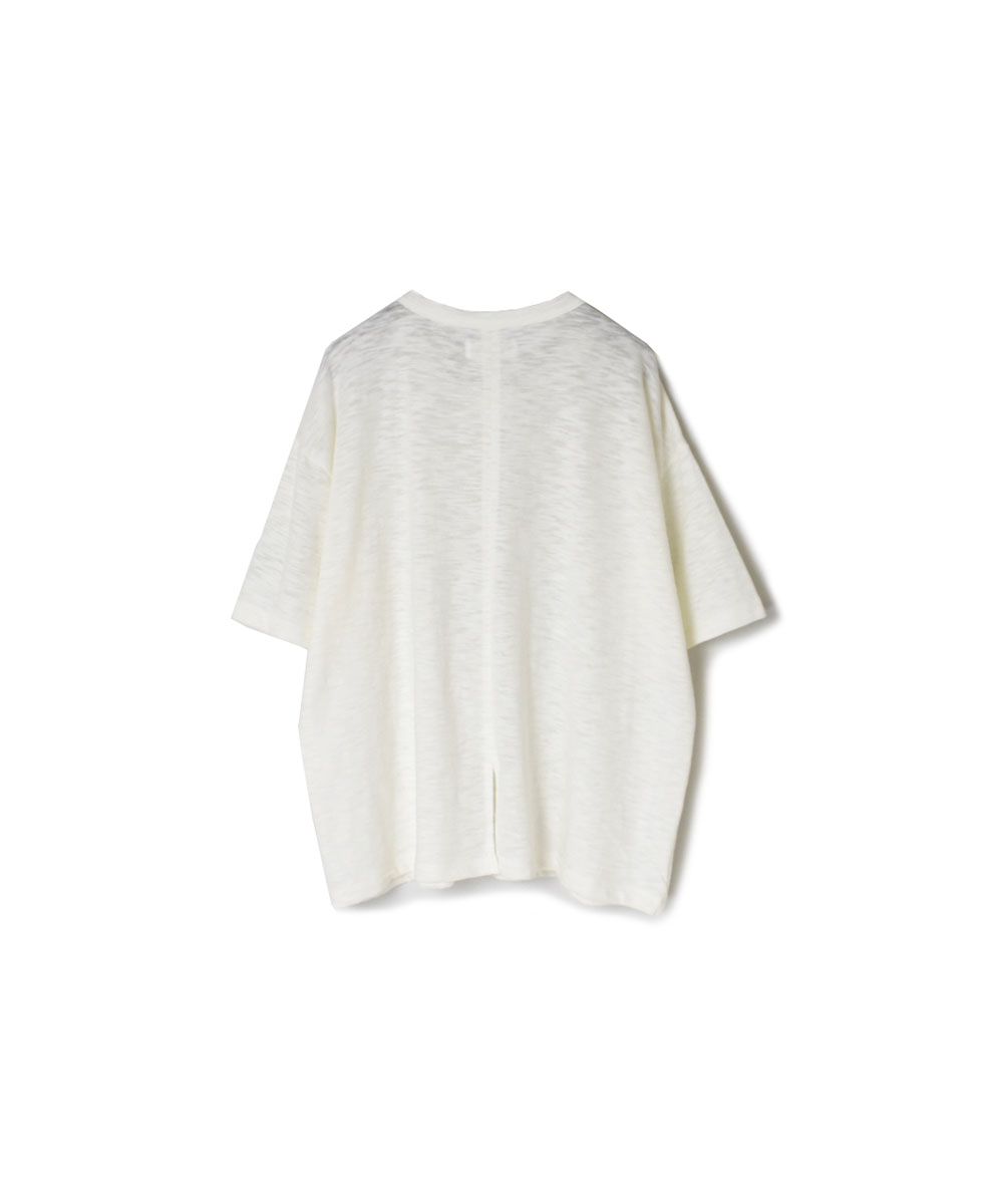 GNSL24041 (Tシャツ) SLUB VINTAGE CREW-NECK BACKSIDE SLIT T-SHIRT