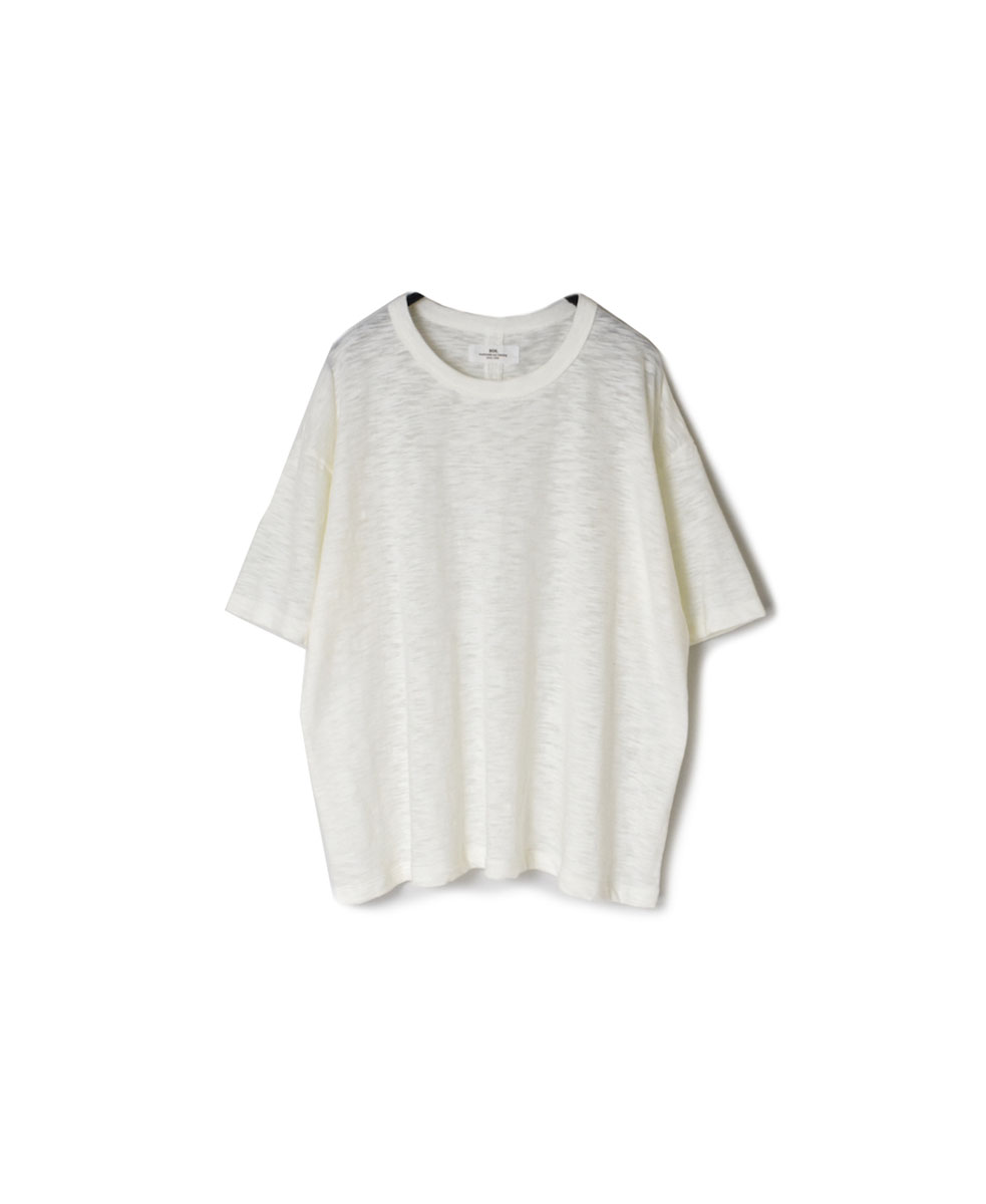 GNSL24041 (Tシャツ) SLUB VINTAGE CREW-NECK BACKSIDE SLIT T-SHIRT