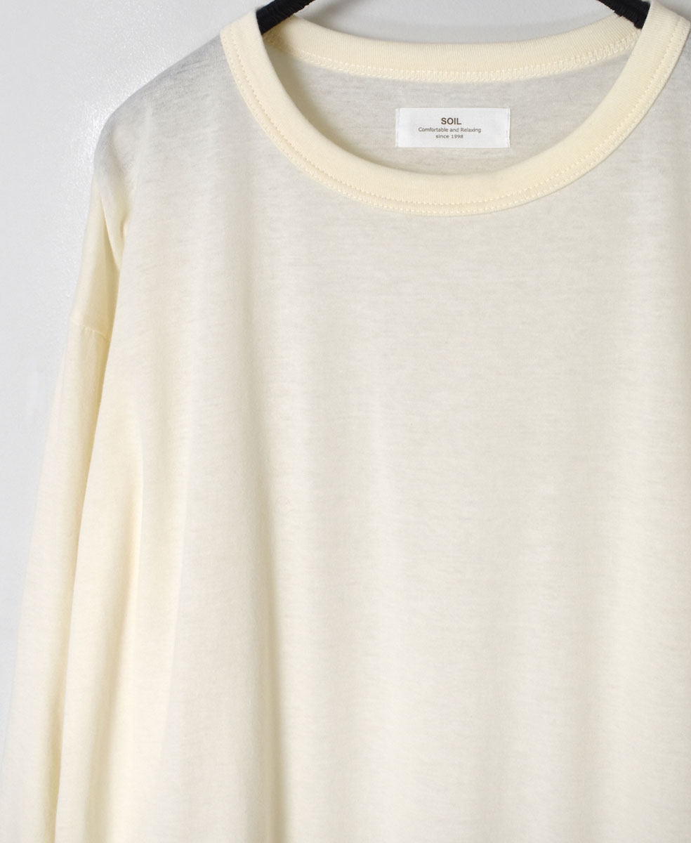 GNSL24021 (Tシャツ) SOFT COTTON JERSEY LONG SLEEVE CREW NECK T-SHIRT