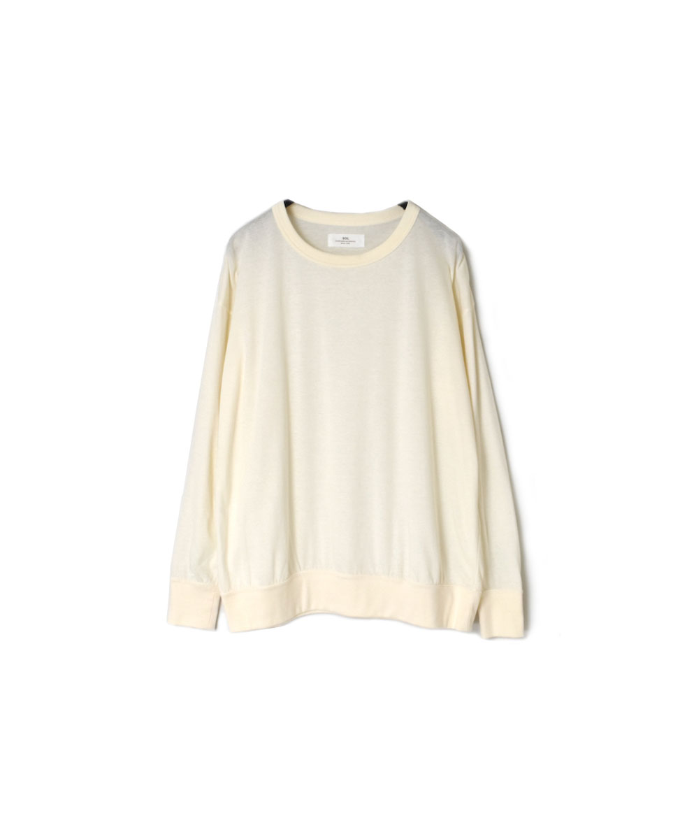 GNSL24021 (Tシャツ) SOFT COTTON JERSEY LONG SLEEVE CREW NECK T-SHIRT