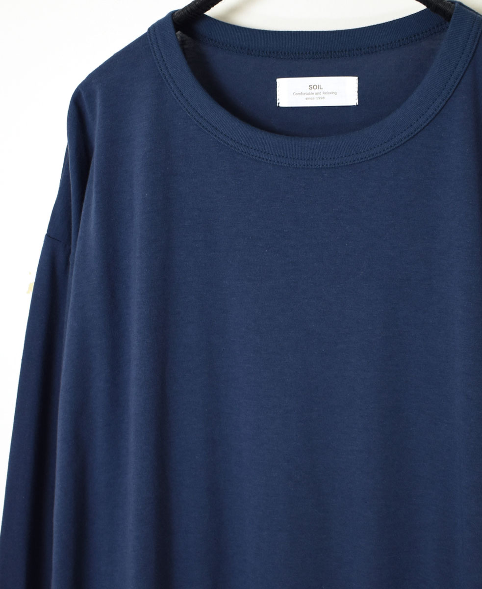 GNSL24021 (Tシャツ) SOFT COTTON JERSEY LONG SLEEVE CREW NECK T-SHIRT