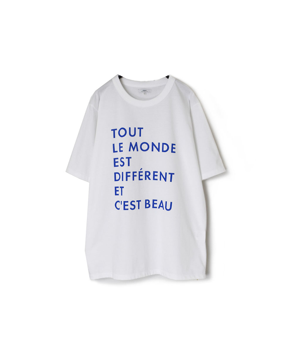 NFA1802P40 (Tシャツ) 4.4oz COTTON JERSEY "TOUT LE MONDE" CREW NECK OVERSIZED S/SL T-SHIRT