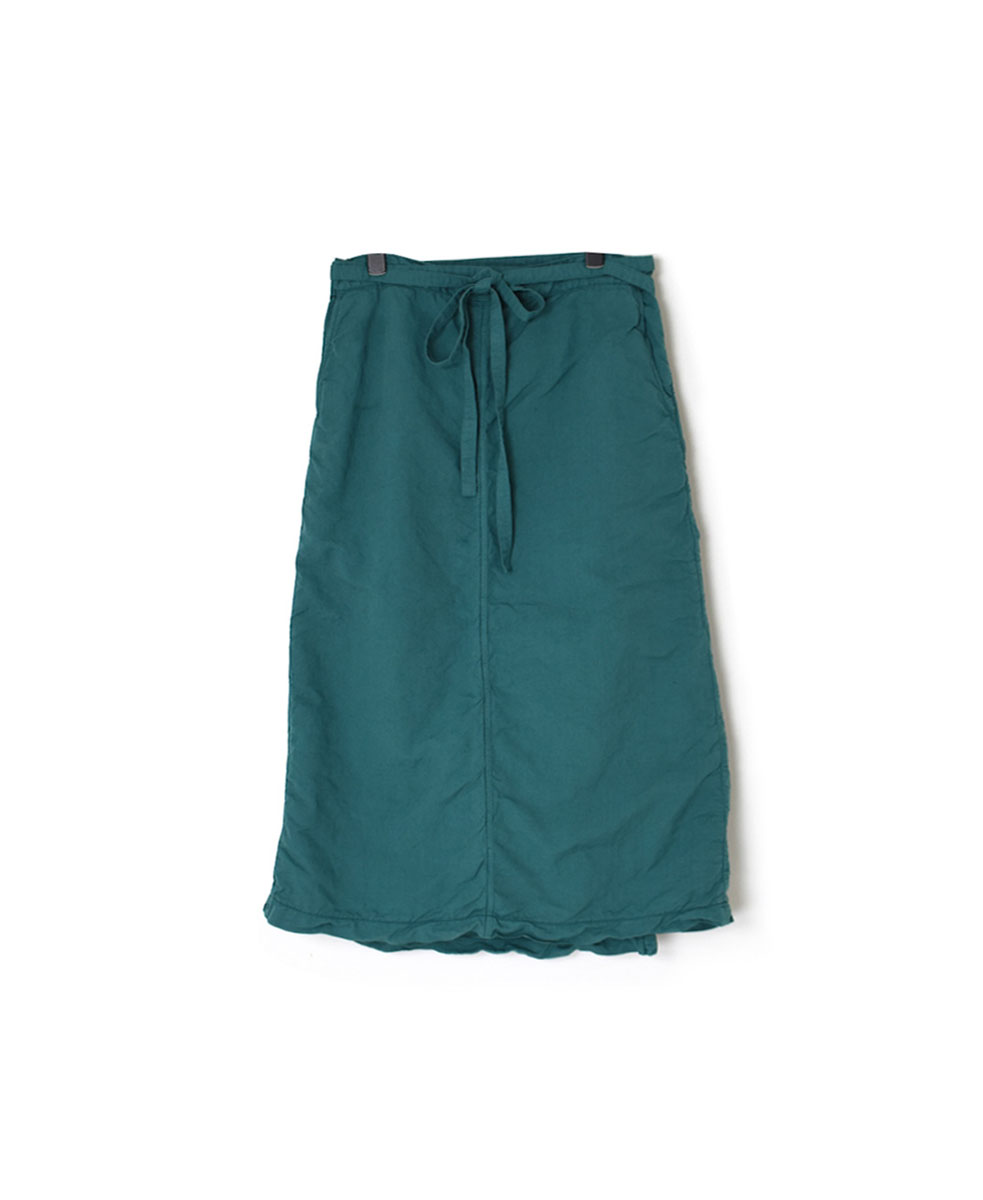 ISNAM2403 (スカート) LINEN / COTTON (OVERDYE) LONG WRAP SKIRT