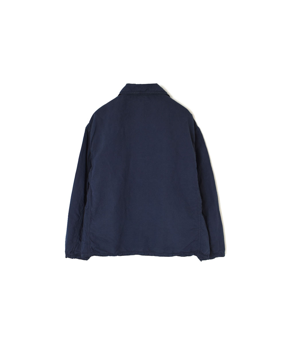 ISNAM2402 (ジャケット) LINEN / COTTON (OVERDYE) ROUND COLLAR DOUBLE JACKET