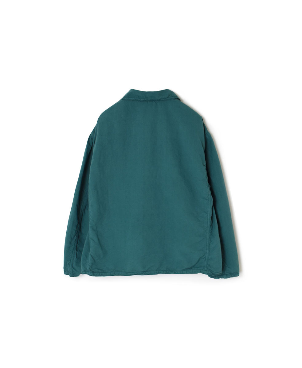 ISNAM2402 (ジャケット) LINEN / COTTON (OVERDYE) ROUND COLLAR DOUBLE JACKET