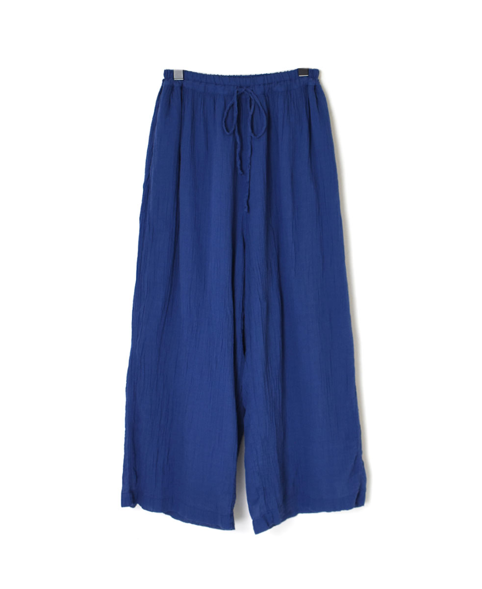 INAM2251GD (パンツ) SINGLE GAUZE OVERDYED GATHERED EASY PANTS