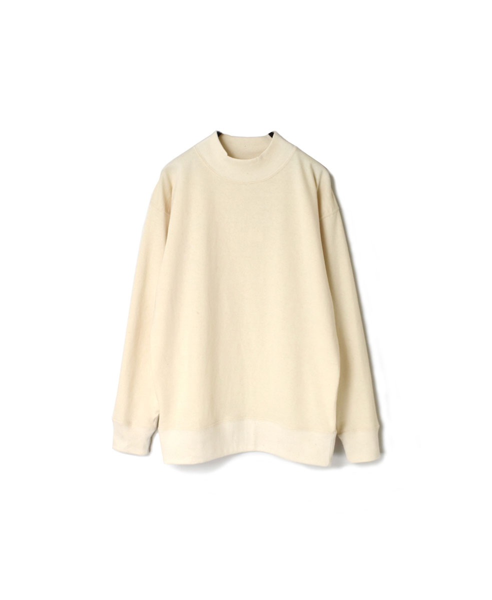 GNAM2401 (Tシャツ) SINGLE JERSEY MOCK-NECK LONG SLEEVE T-SHIRT