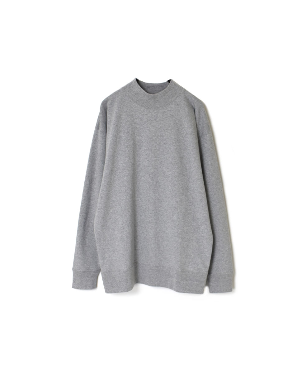 GNAM2401 (Tシャツ) SINGLE JERSEY MOCK-NECK LONG SLEEVE T-SHIRT