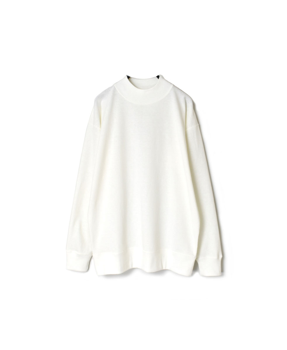 GNAM2401 (Tシャツ) SINGLE JERSEY MOCK-NECK LONG SLEEVE T-SHIRT