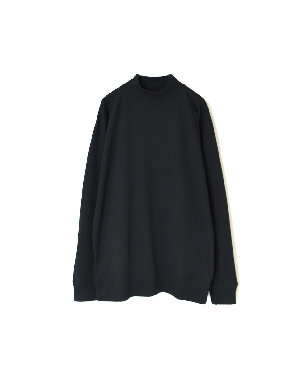 GNAM2401 (Tシャツ) SINGLE JERSEY MOCK-NECK LONG SLEEVE T-SHIRT