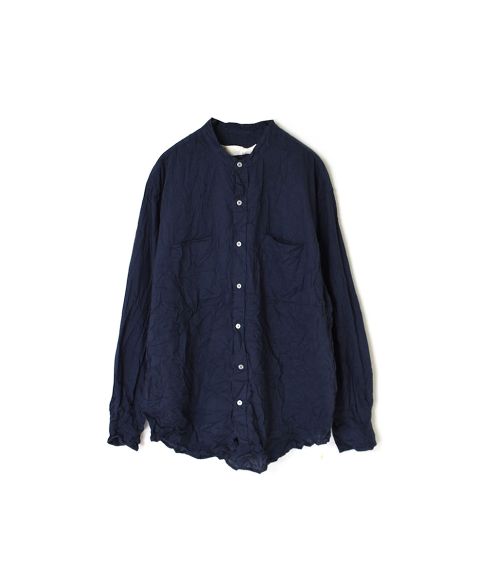 NVL1951CBW (シャツ) 60’S ORGANIC CAMBRIC BANDED COLLAR L/SL OVERSIZED SHIRT