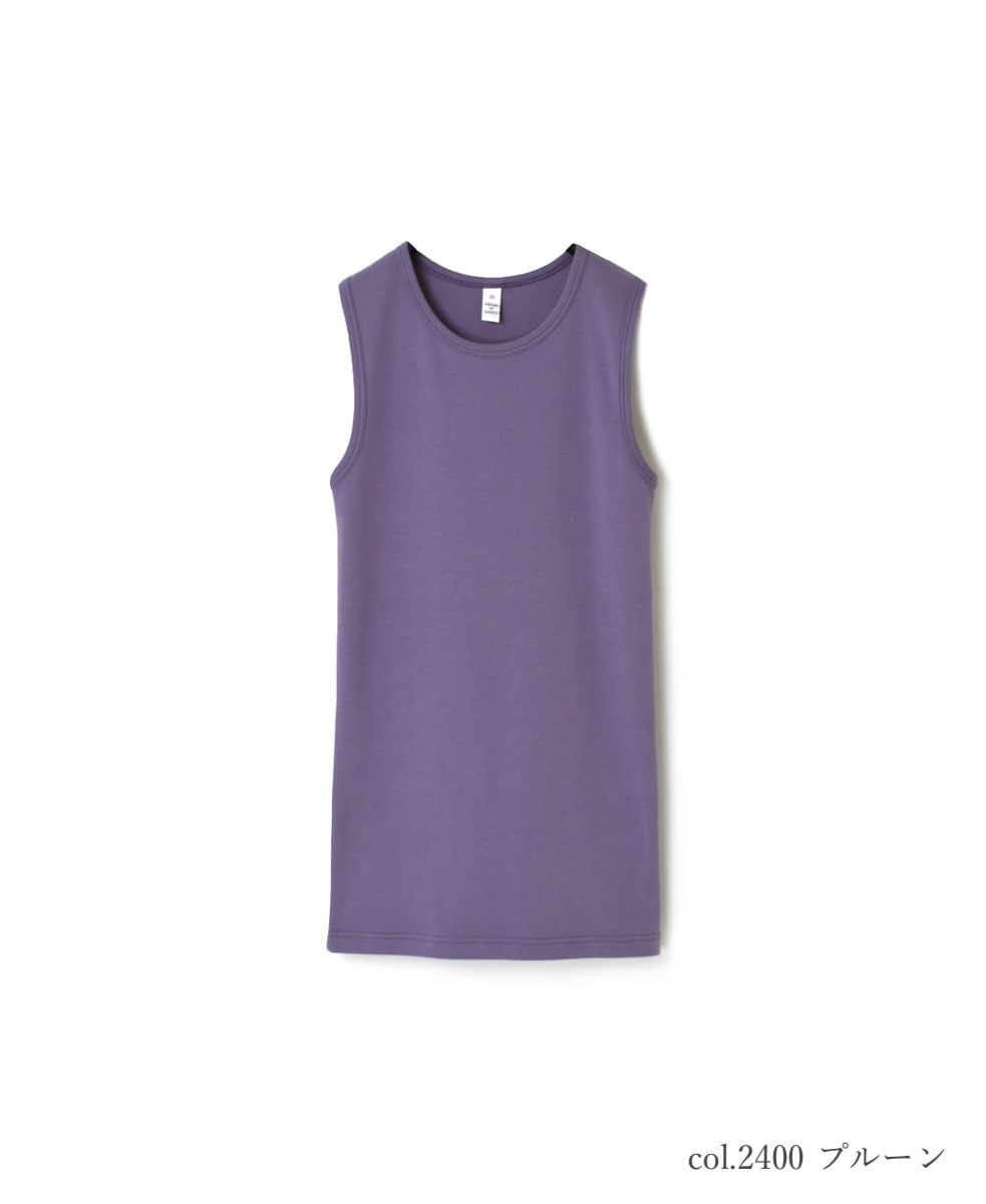 NMF1801 (ノースリーブ) 1x1 RIB COTTON CREW-NECK SLEEVELESS-T