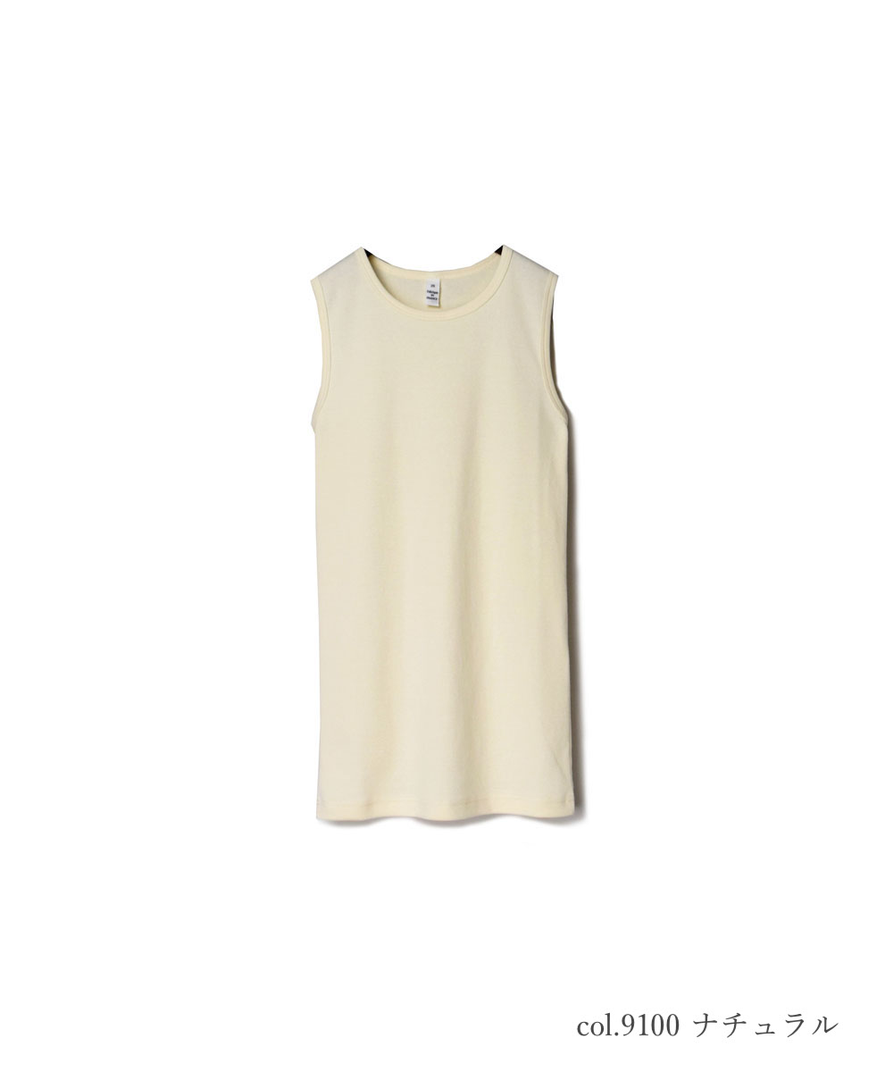 NMF1801 (ノースリーブ) 1x1 RIB COTTON CREW-NECK SLEEVELESS-T