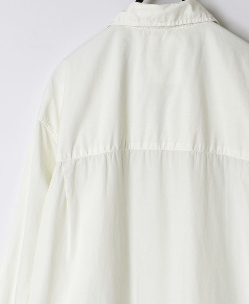 INHT2202CP (ロングシャツ) 60s COTTON POPLIN ONE-UP COLLAR LONG SHIRT