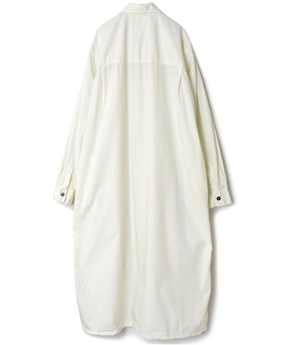 INHT2202CP (ロングシャツ) 60s COTTON POPLIN ONE-UP COLLAR LONG SHIRT